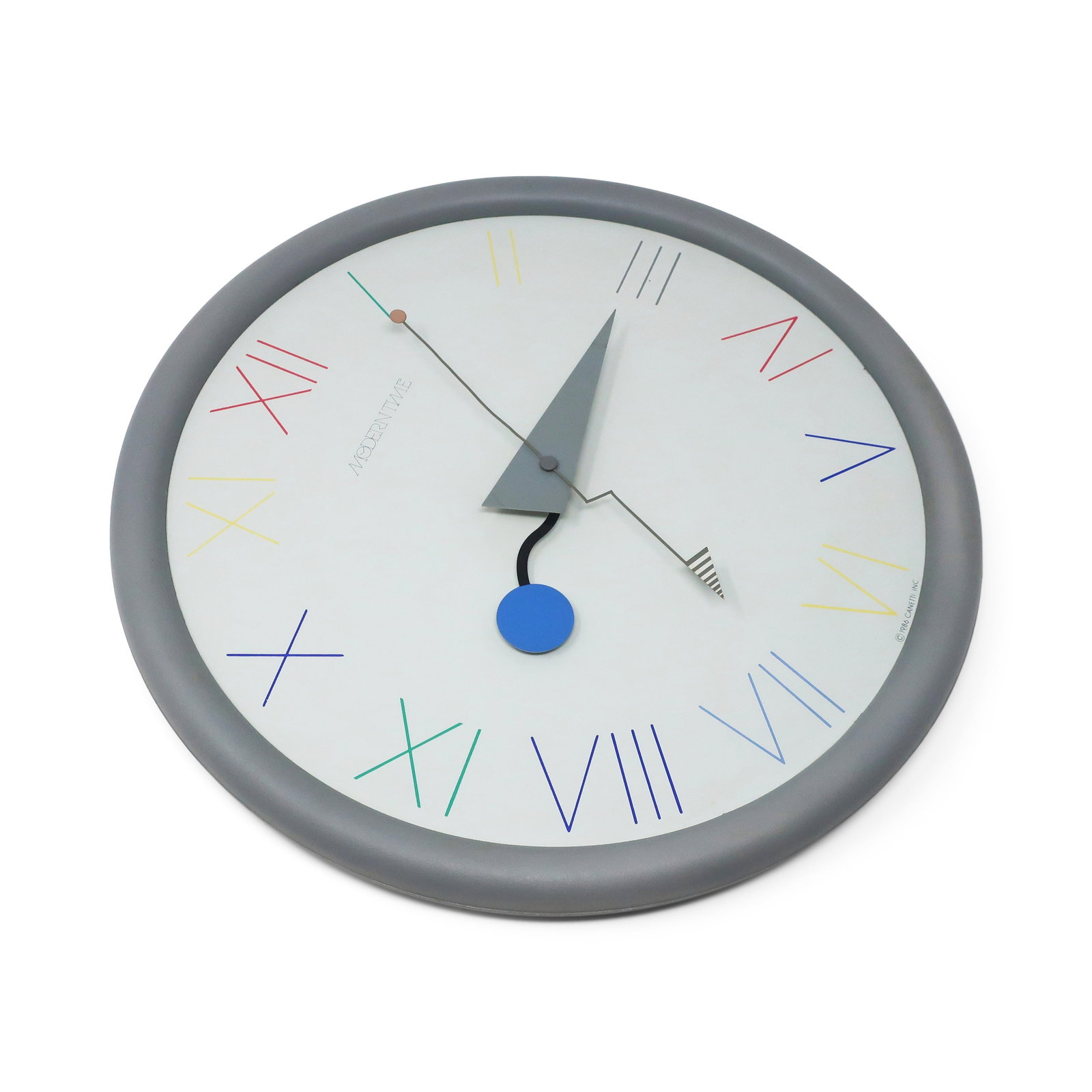 1980s Postmodern Canetti Wall Clock - 2