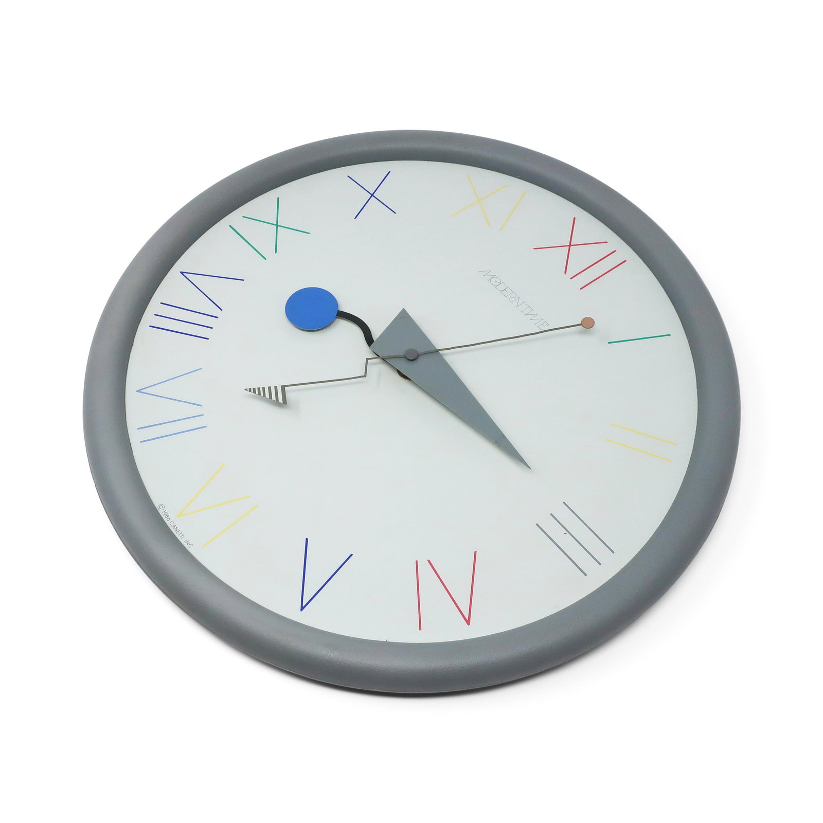 1980s Postmodern Canetti Wall Clock - 3