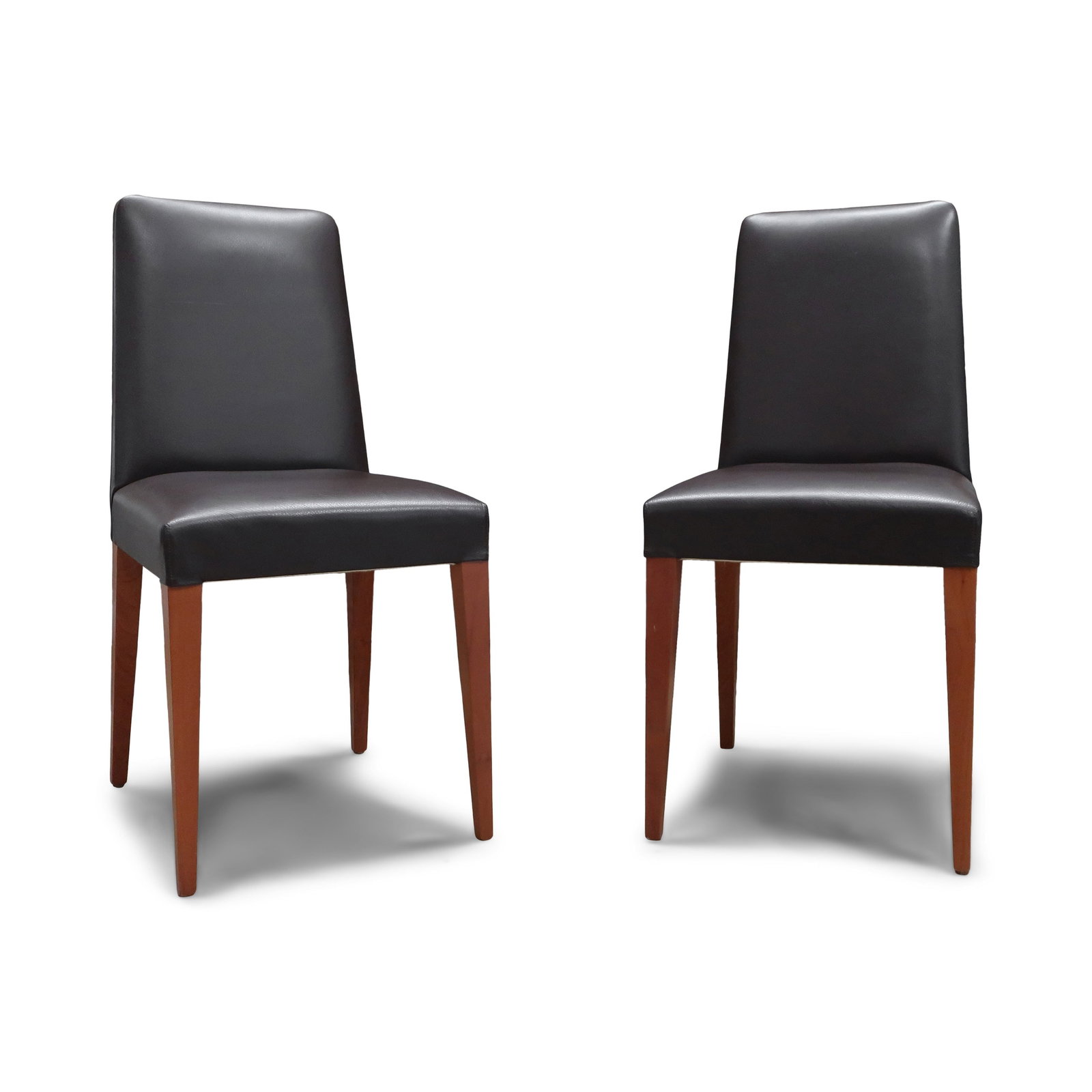 Pair of Brown Leather "Classic Chair" by Roberto Lazzeroni for Ceccotti Collezioni - 2
