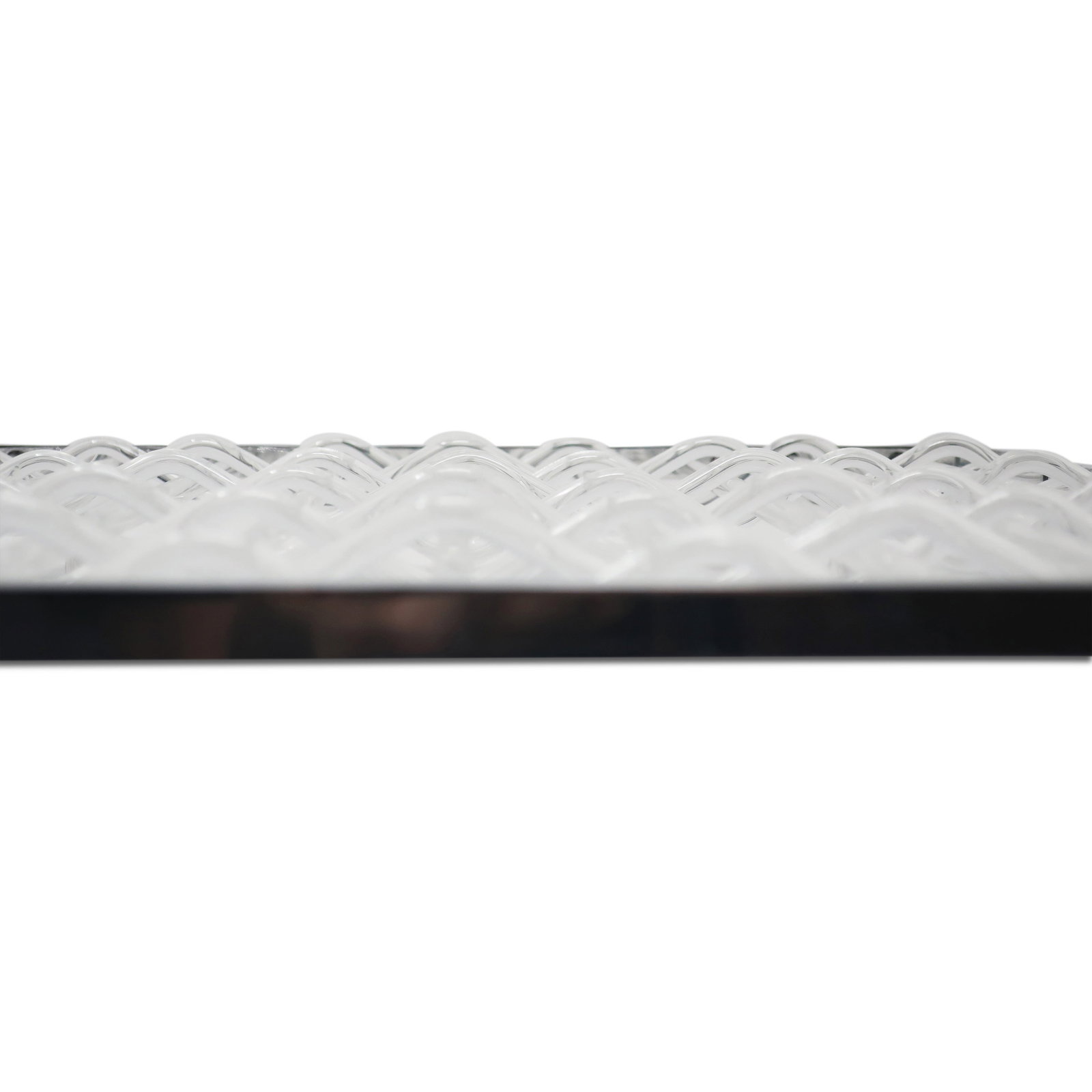 Andrea Branzi for Zanotta Glass & Nickel Centerpiece (1999) - 7