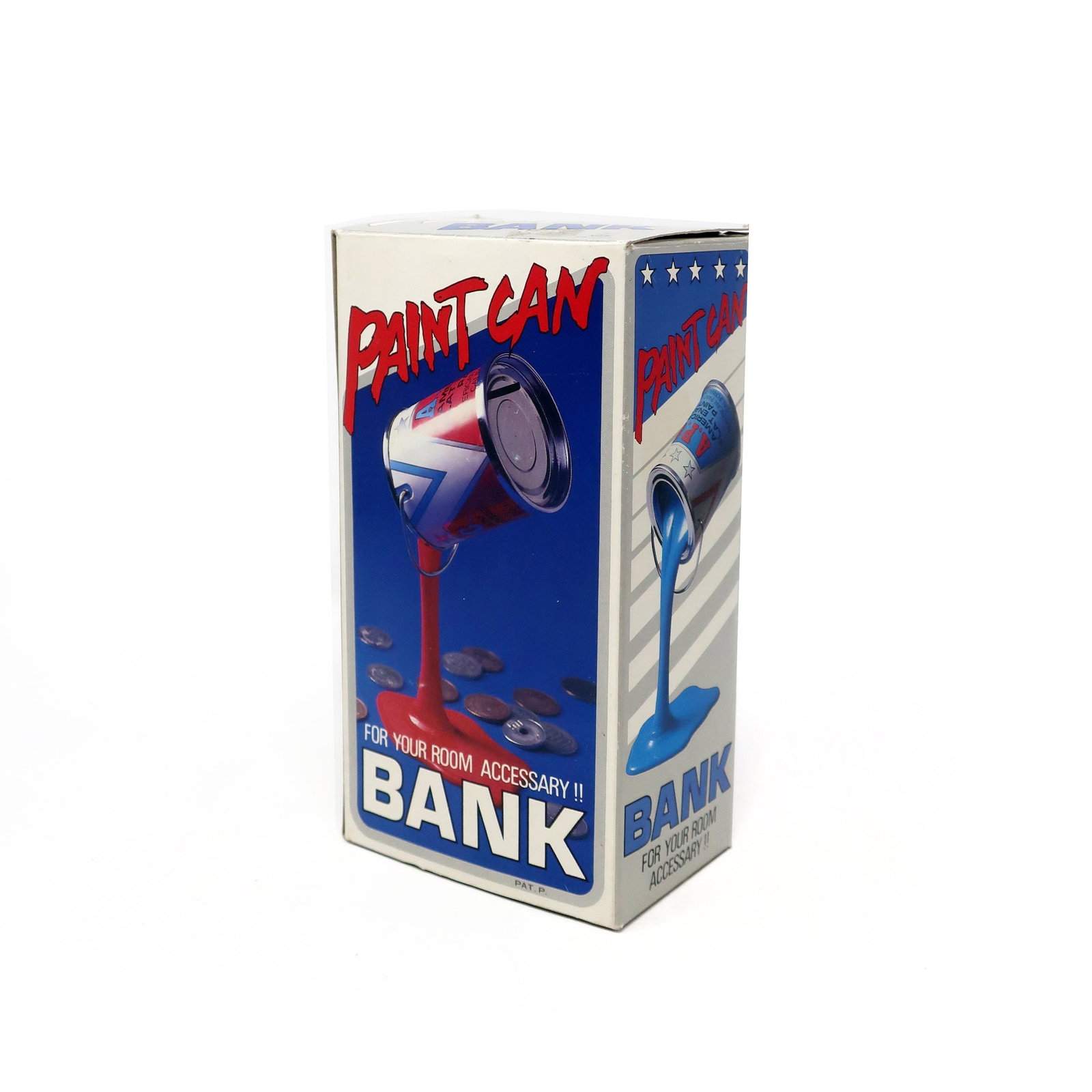 Vintage Red Pop Art APC Pouring Paint Can Bank - 6