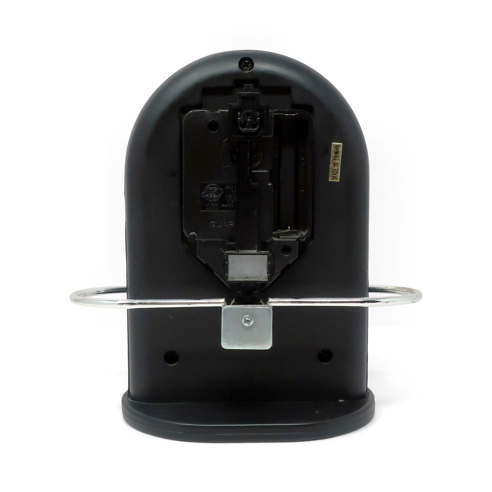 1980s Postmodern Black & Silver Pendulum Desk Clock - 4