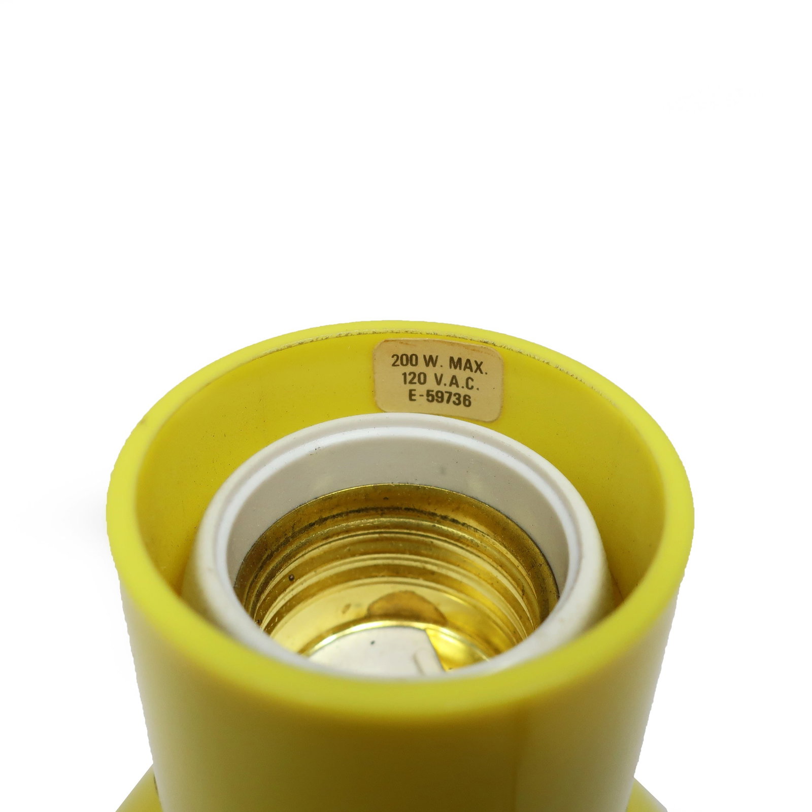 Vintage Enzo Mari Yellow Dumbbell Lamp - 5