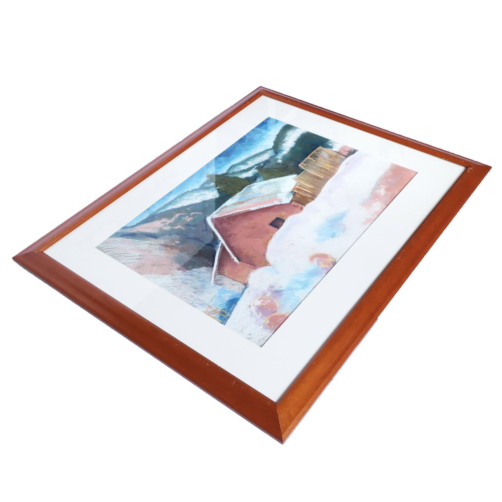 Framed Southwestern Pastel on Paper - 2