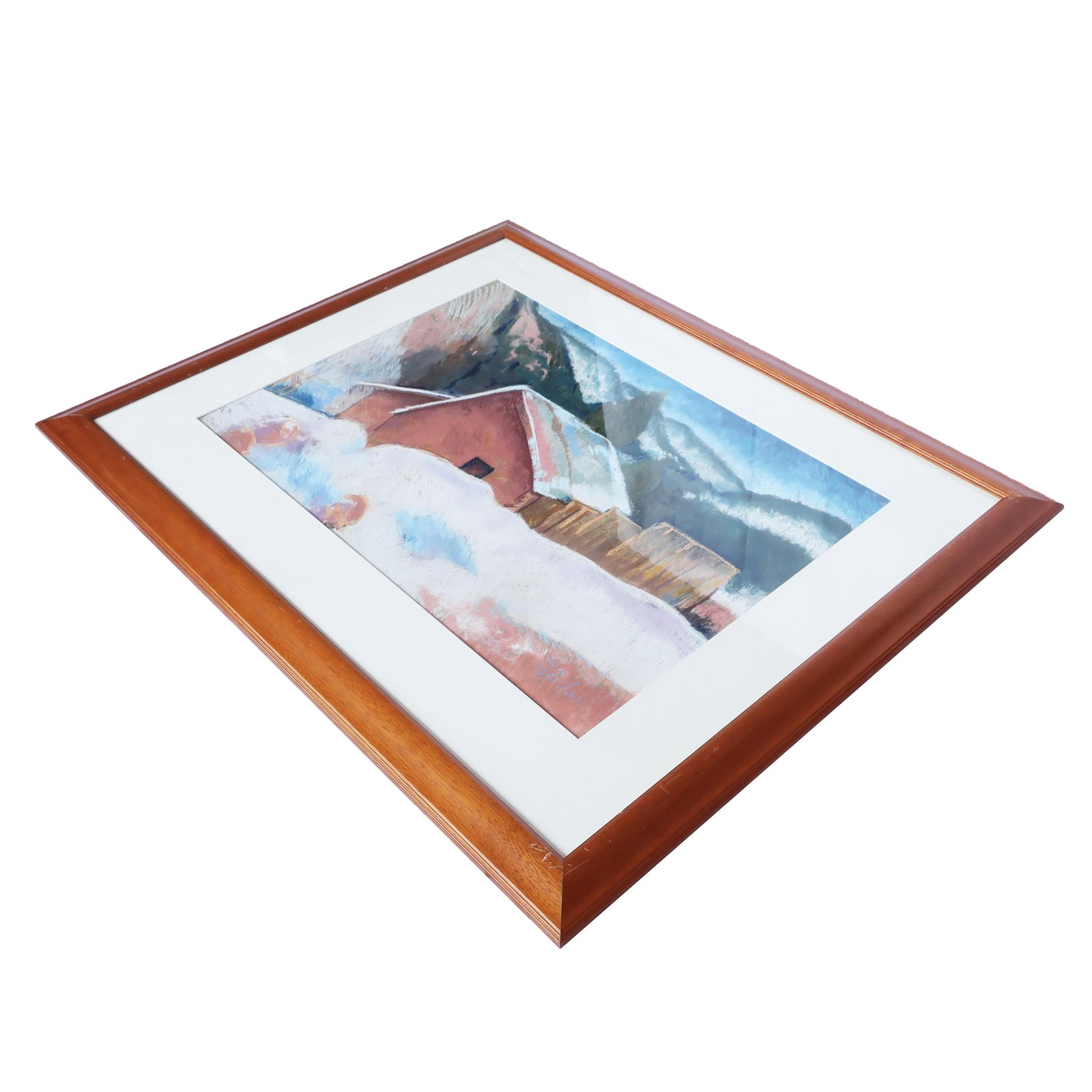 Framed Southwestern Pastel on Paper - 3