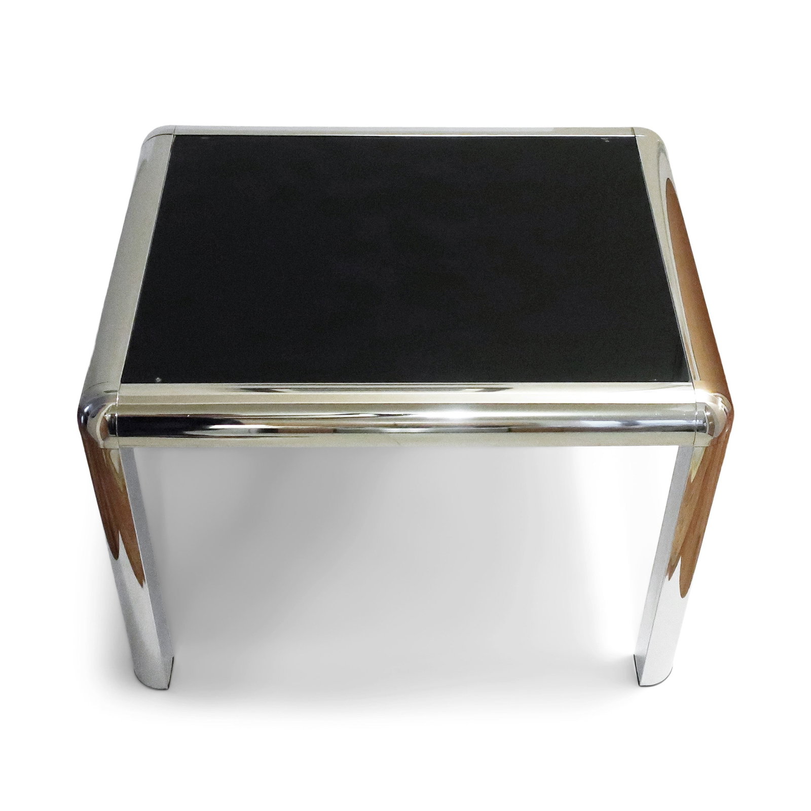 Pair of 1970s Chrome and Glass Side Tables - 7