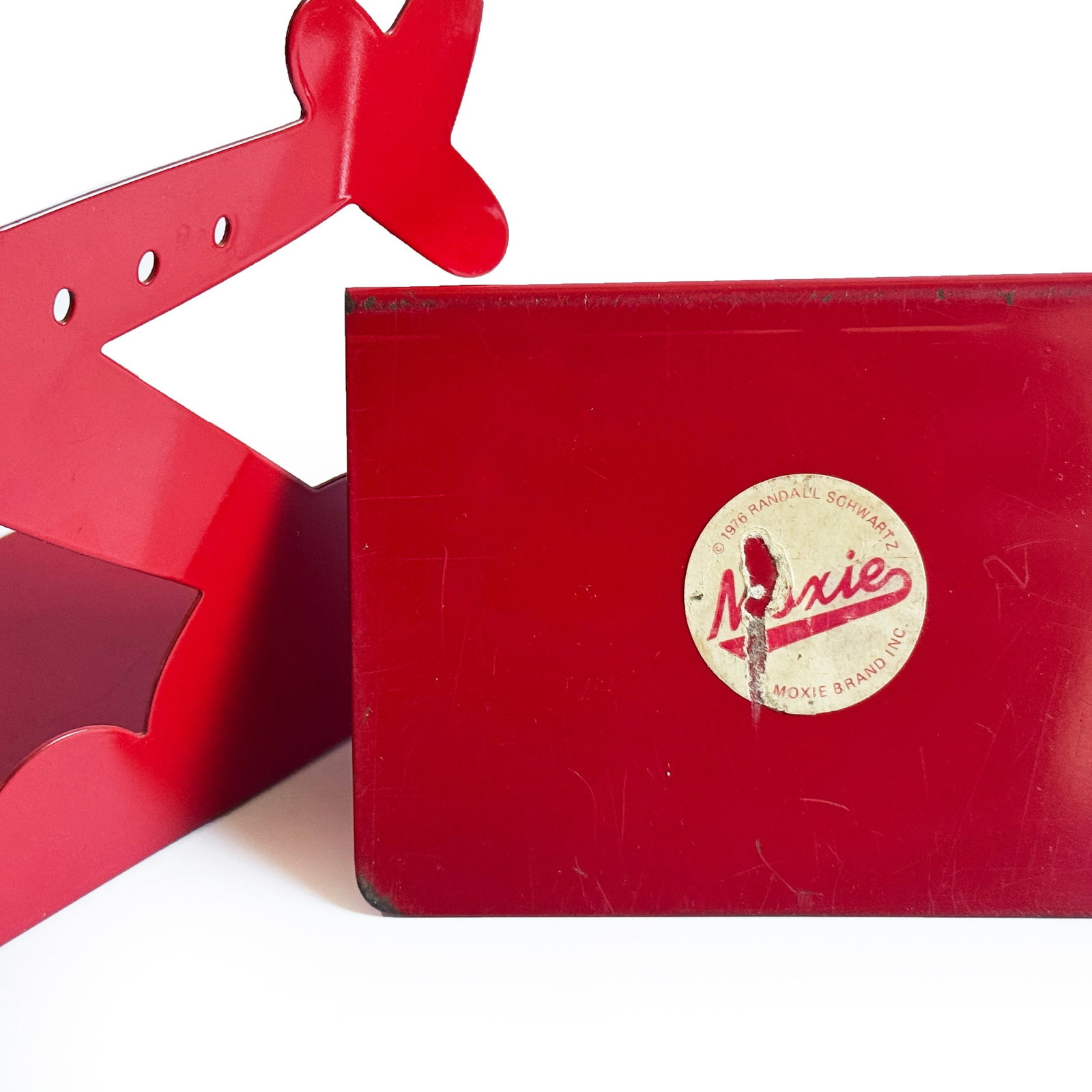 Pair of 1970s Red Airplane Bookends by Randall Schwartz for Moxie - 6