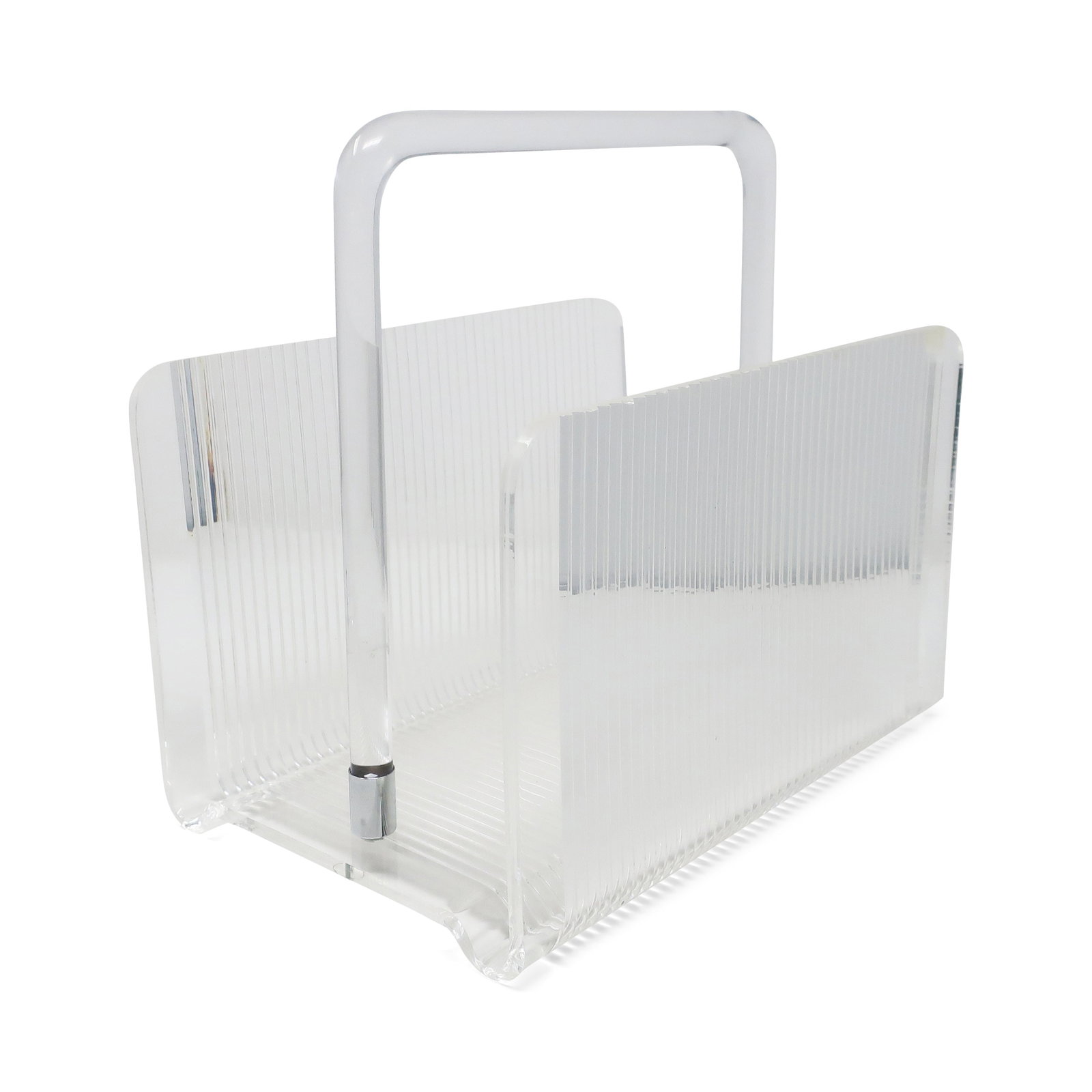 1970s Lucite Magazine Rack - 3