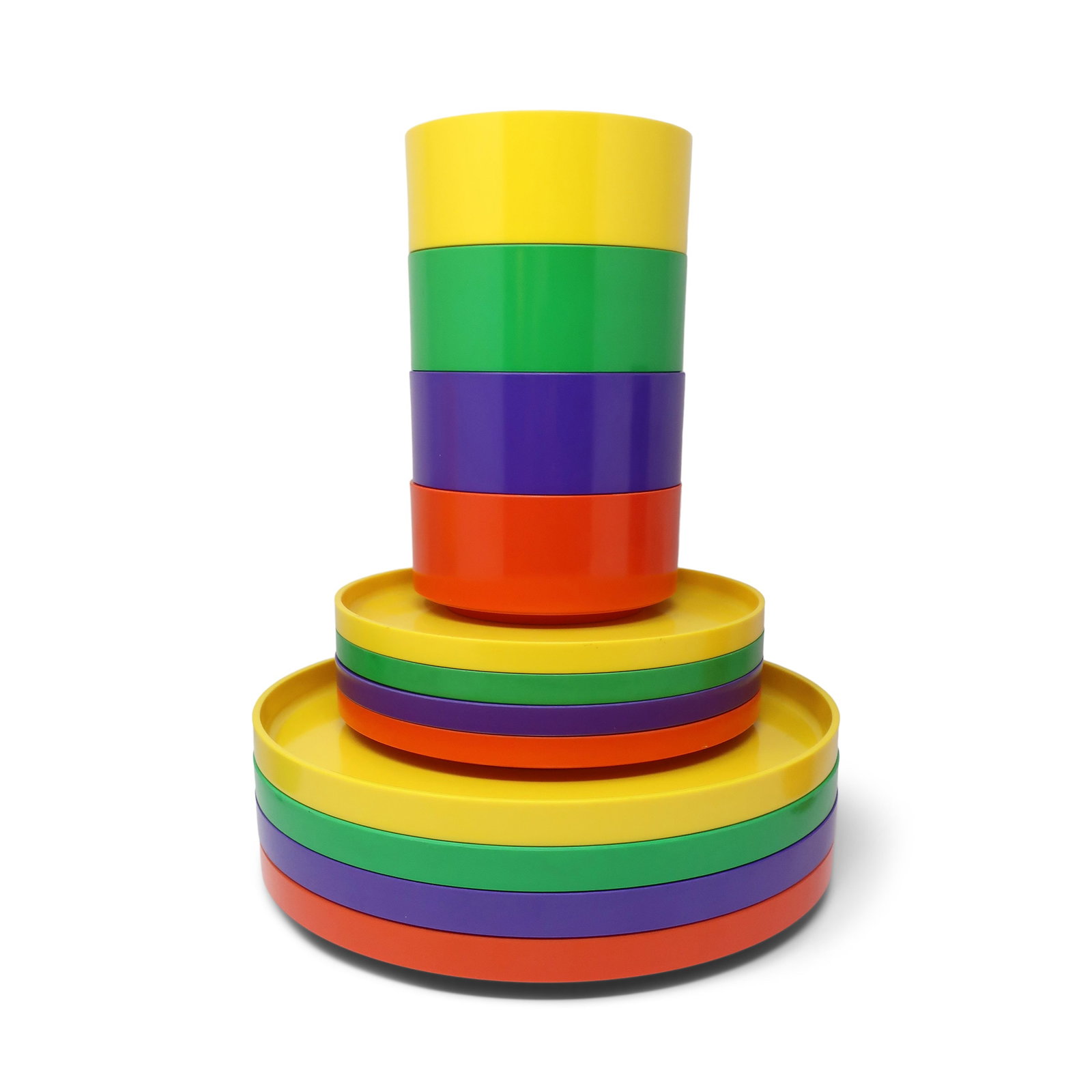 Multicolor Massimo Vignelli for Heller Dinnerware - Service for Four - 2