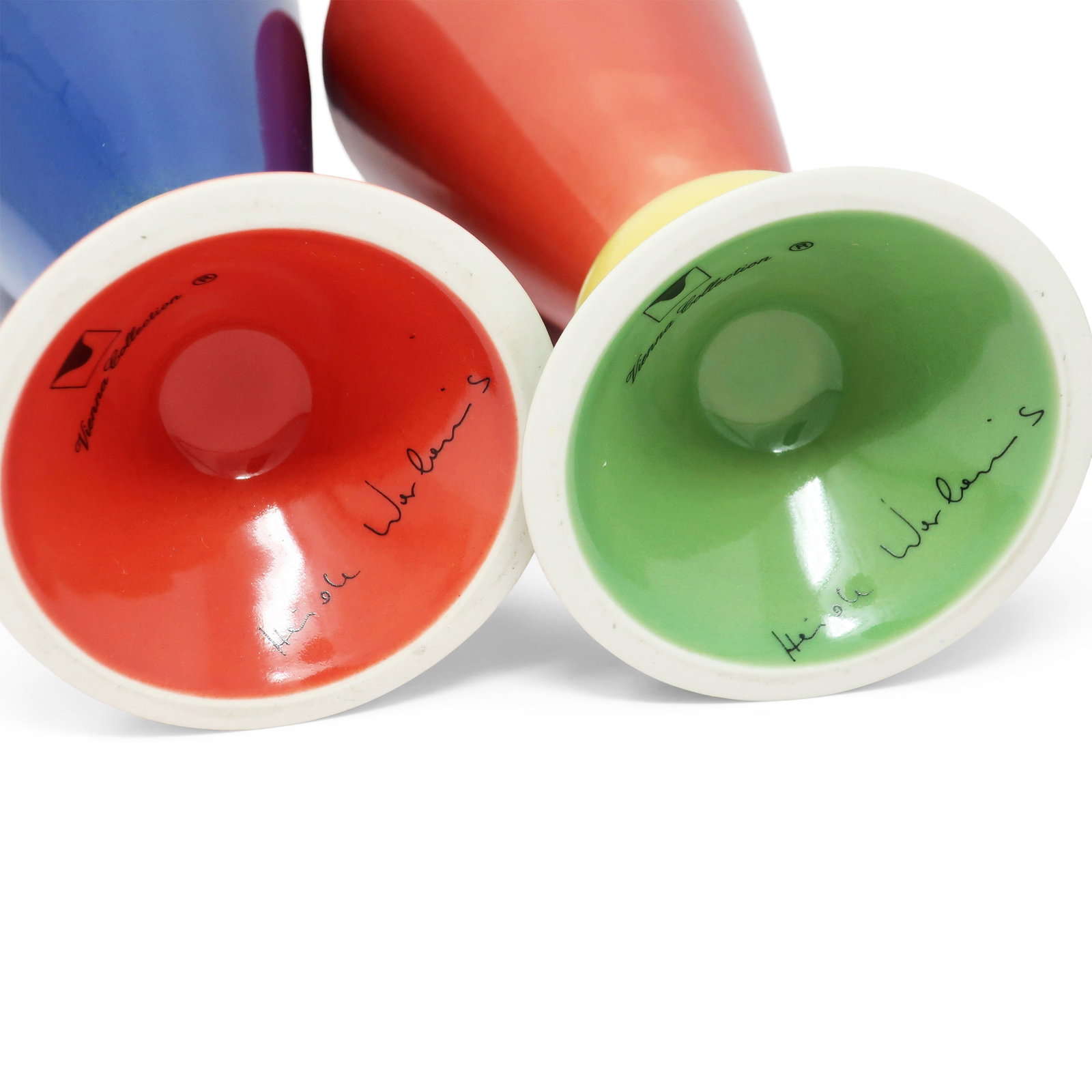 Set of Three Postmodern Vases by Heide Warlamis for Vienna Collection - 8
