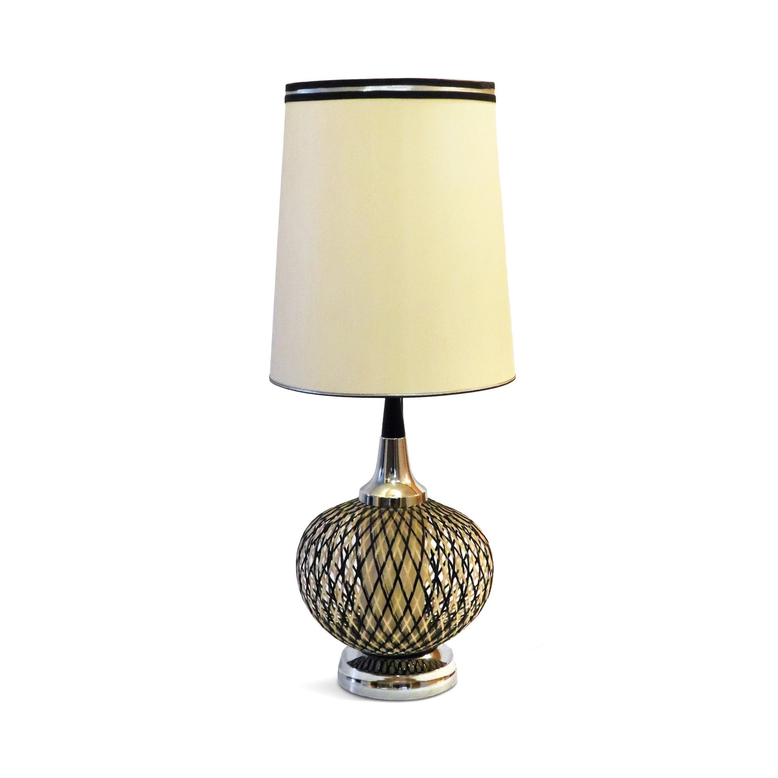 Pair of Mid Century Modern Spun Lucite Spaghetti Table Lamps - 3
