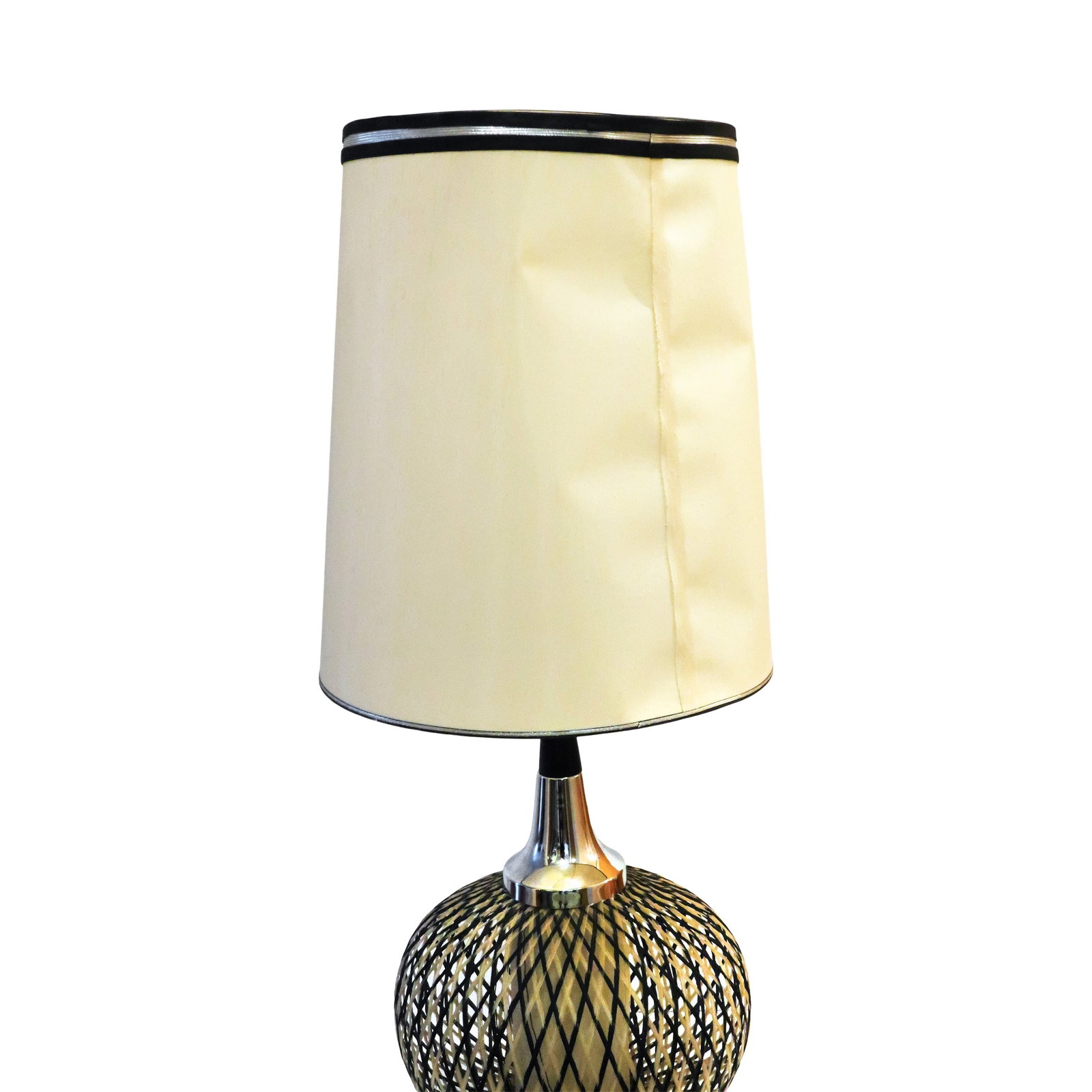 Pair of Mid Century Modern Spun Lucite Spaghetti Table Lamps - 9