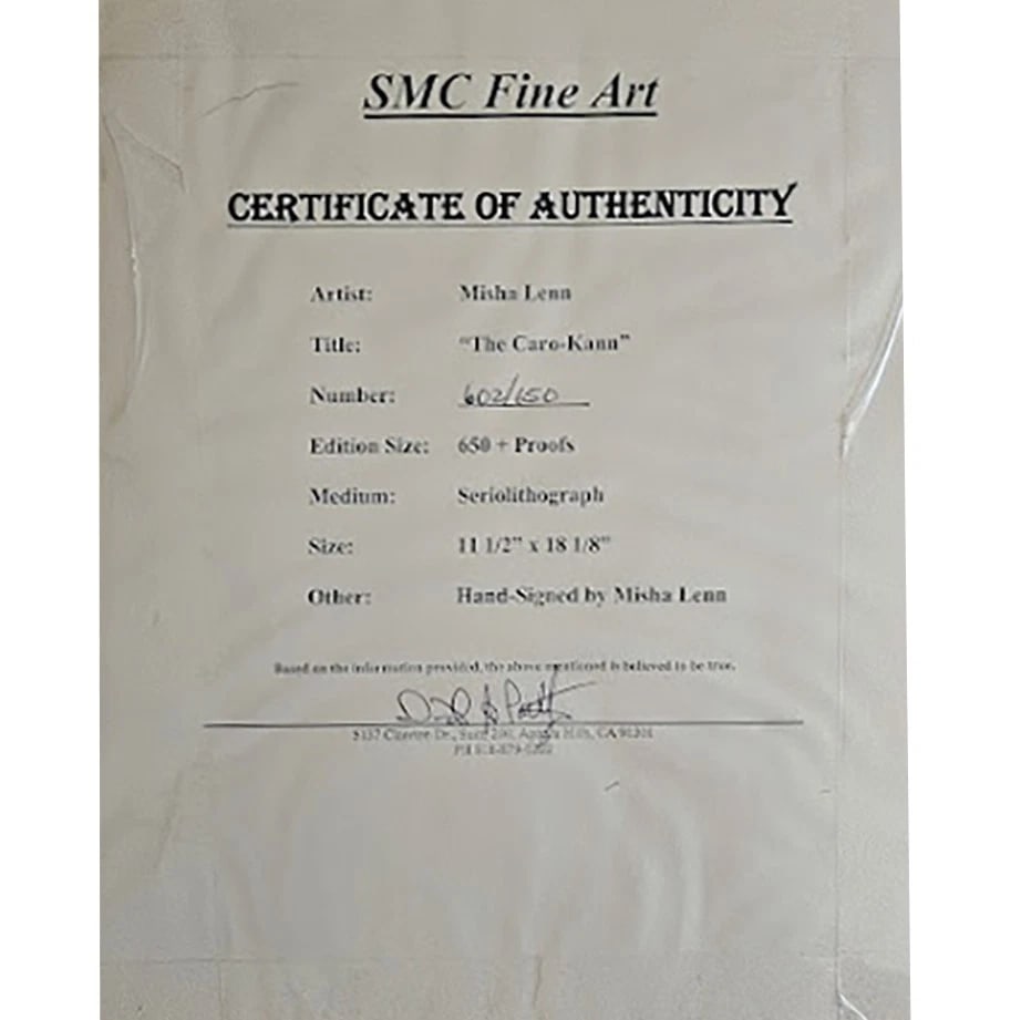 Limited Edition "The Caro-Kann" Seriolithograph by Misha Lenn - 4