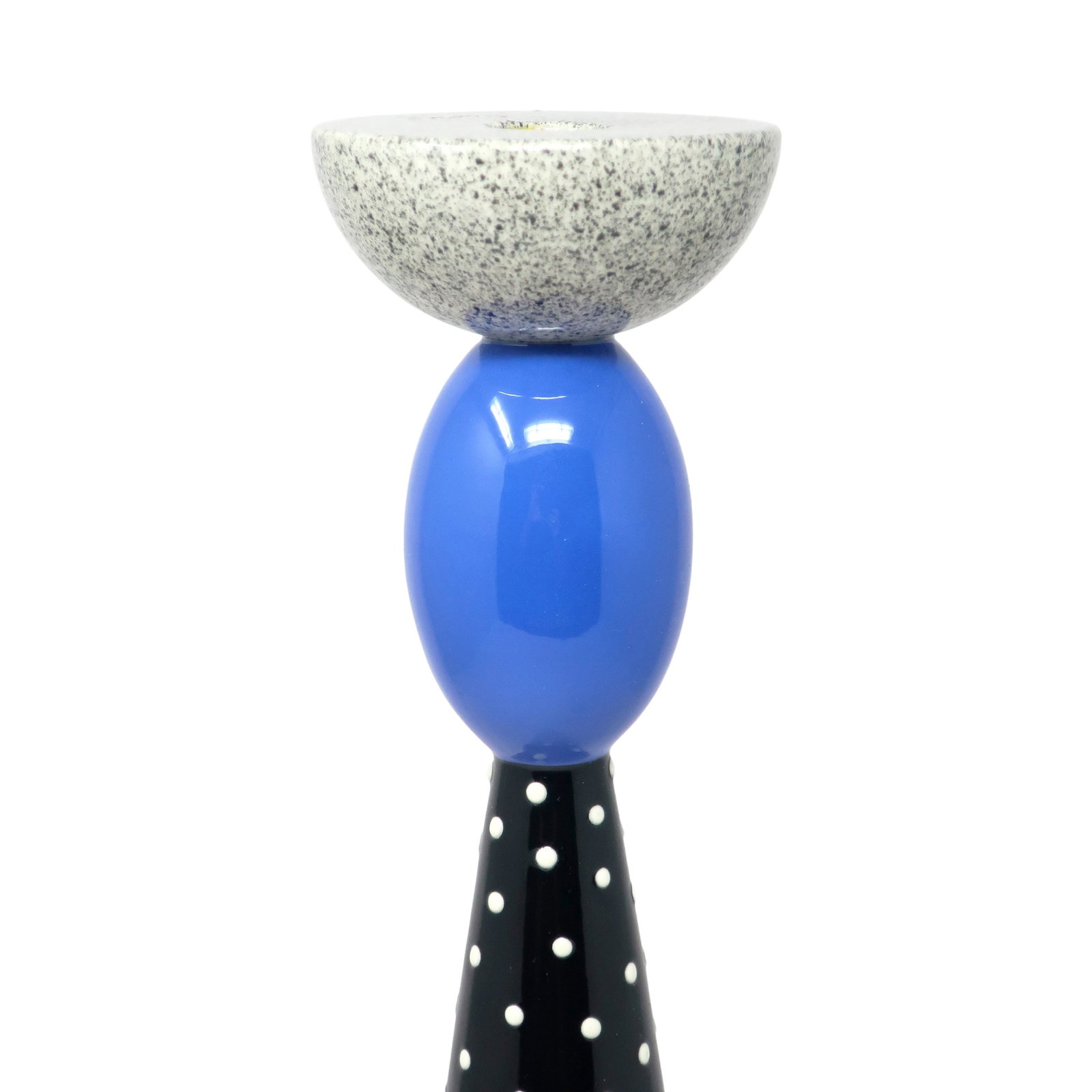Postmodern Studio Ceramic Tall Candlestick by Michael Duvall - 2