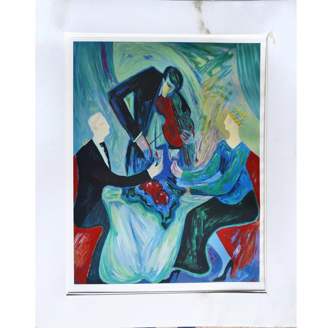 Limited Edition "Dinner for Two" Seriolithograph by Barbara Wood (1 of 6)