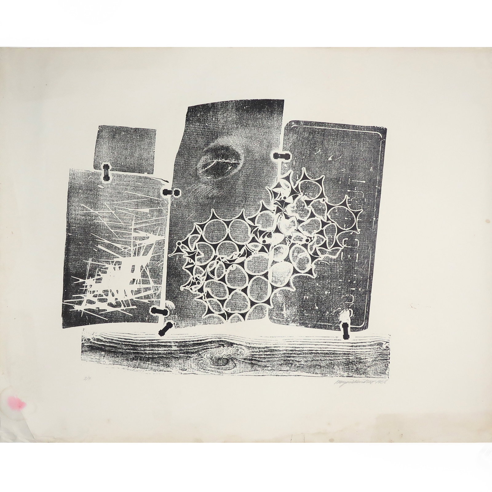 Limited Edition Untitled Woodblock Print by Margaret Wenstrup (1958) - 2