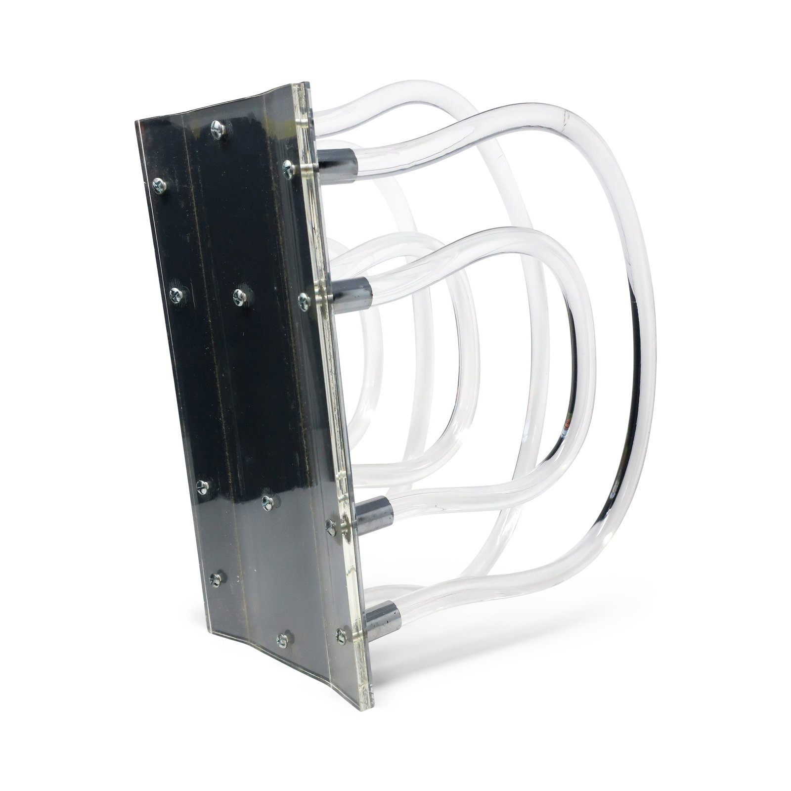 Vintage 1960s Lucite & Chrome Magazine Rack by Dorothy Thorpe - 7