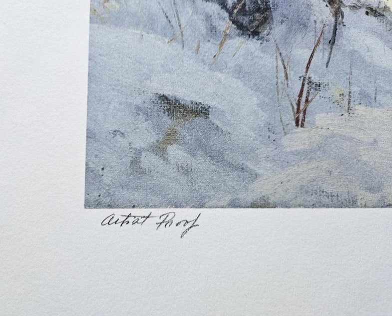 First Snow Fall print by Charles Vickery -- Artist Proof - 6