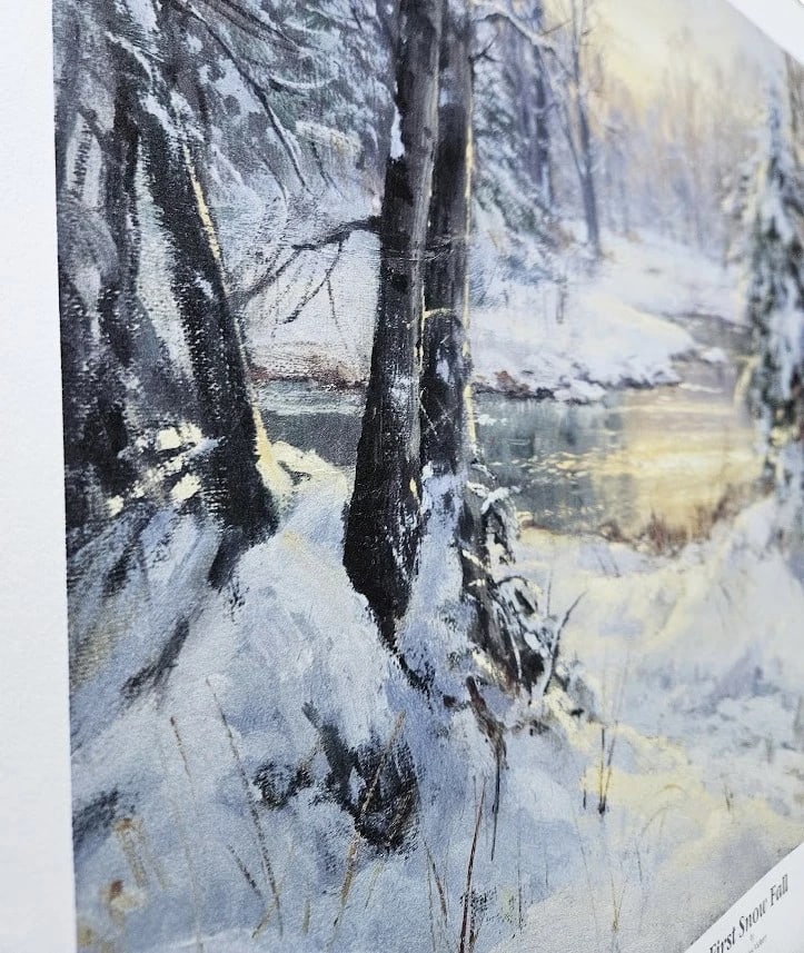 First Snow Fall print by Charles Vickery -- Artist Proof - 8