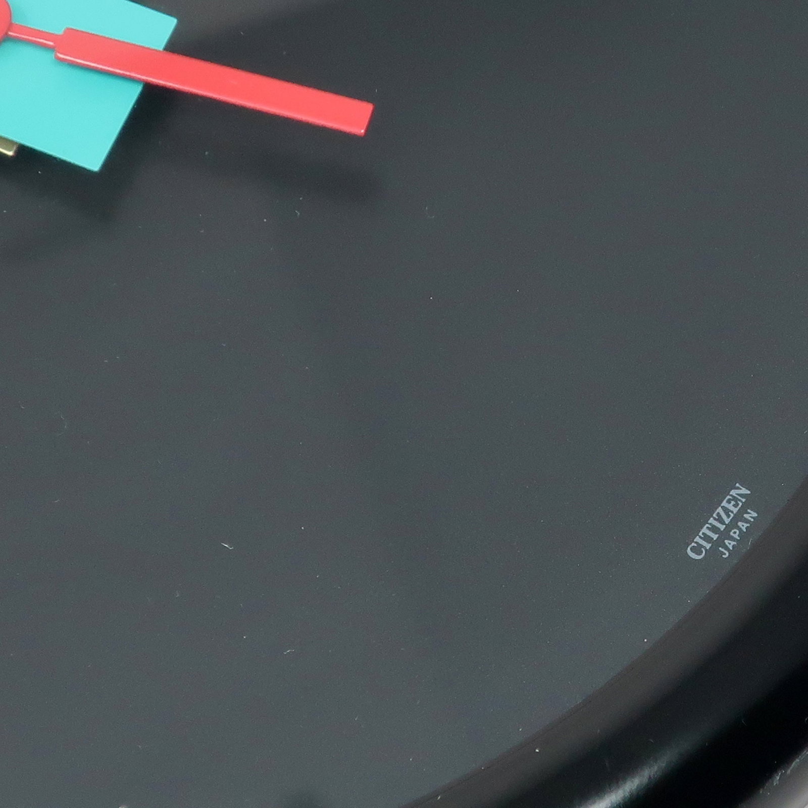 1980s Black Postmodern Wall Clock by Citizen - 4