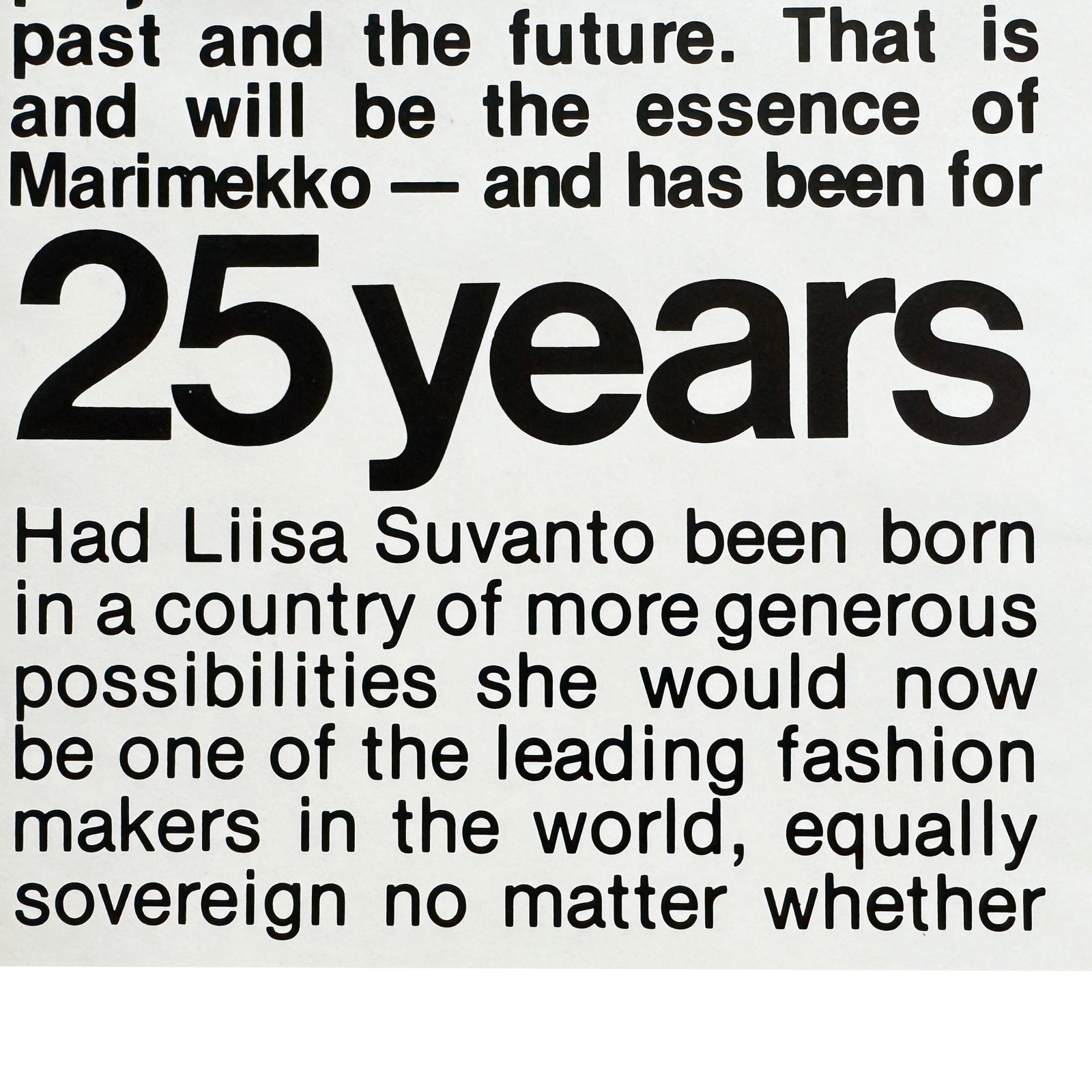 1970s 25th Anniversary Marimekko Poster with Liisa Suvanto - 5