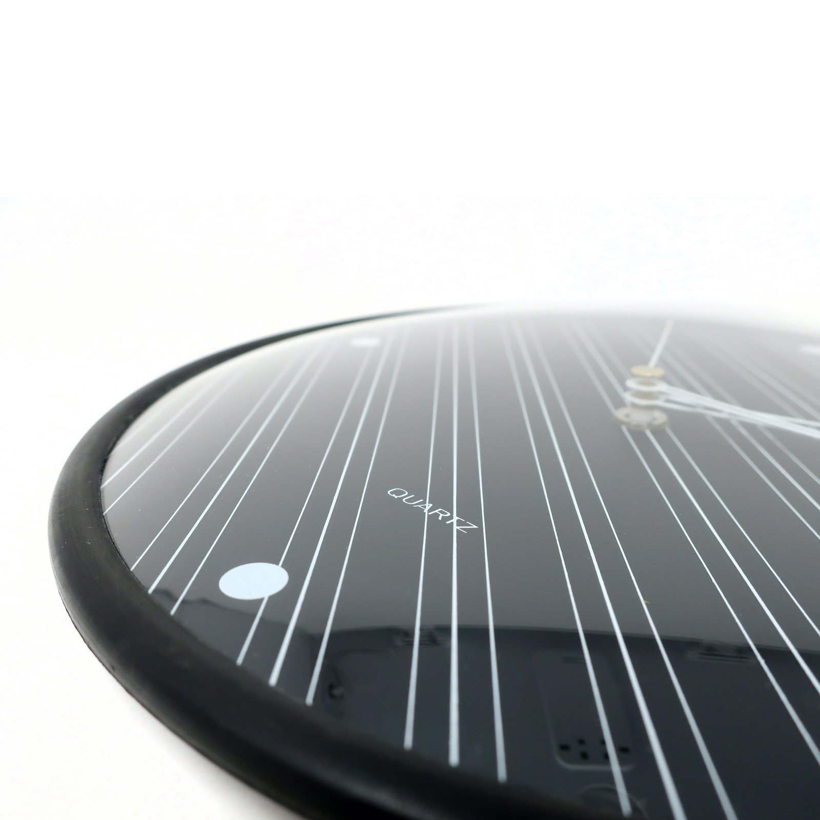 Postmodern Diagonal Pin Stripe Wall Clock by Baker Hart & Stuart - 5