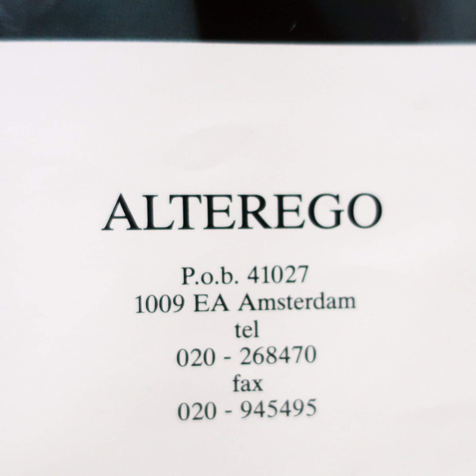 Borek Sipek for Alterego Promotional Poster - 3
