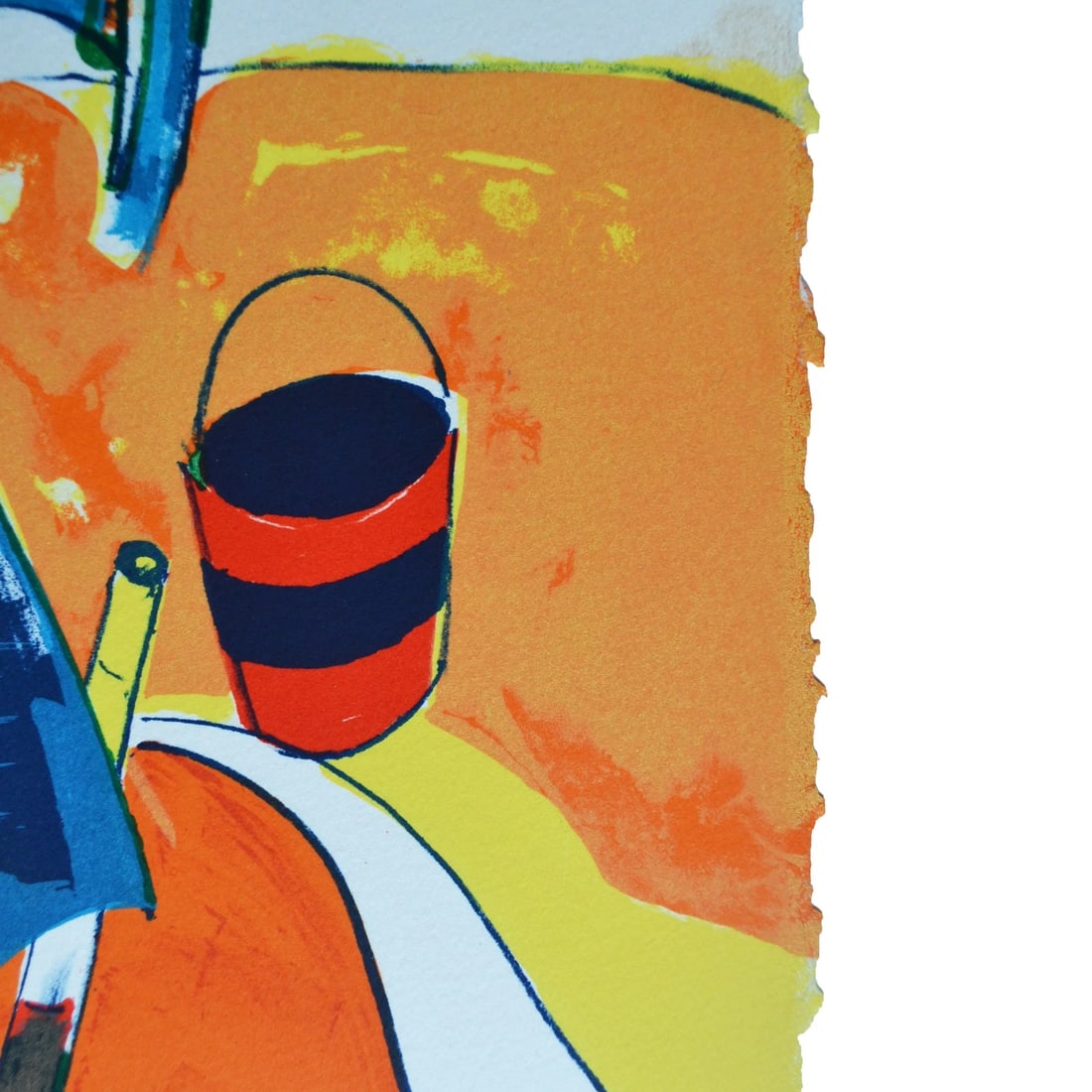 Limited Edition "Dimanche a La Plage" Lithograph by Rene Couturier - 4