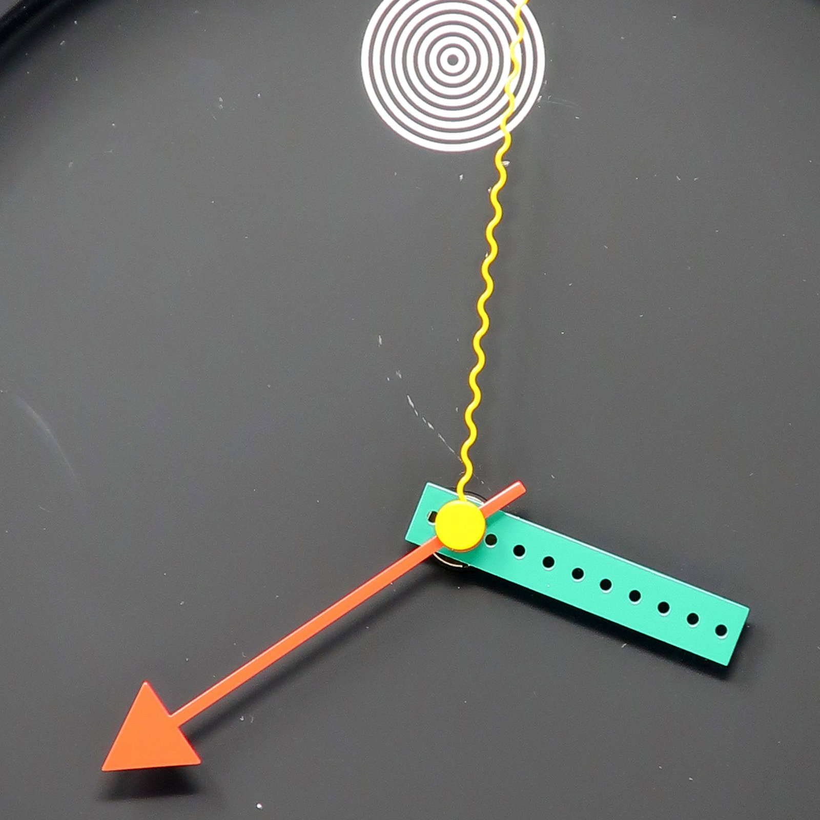 1980s Postmodern Wall Clock by Shohei Mihara for Wakita - 4