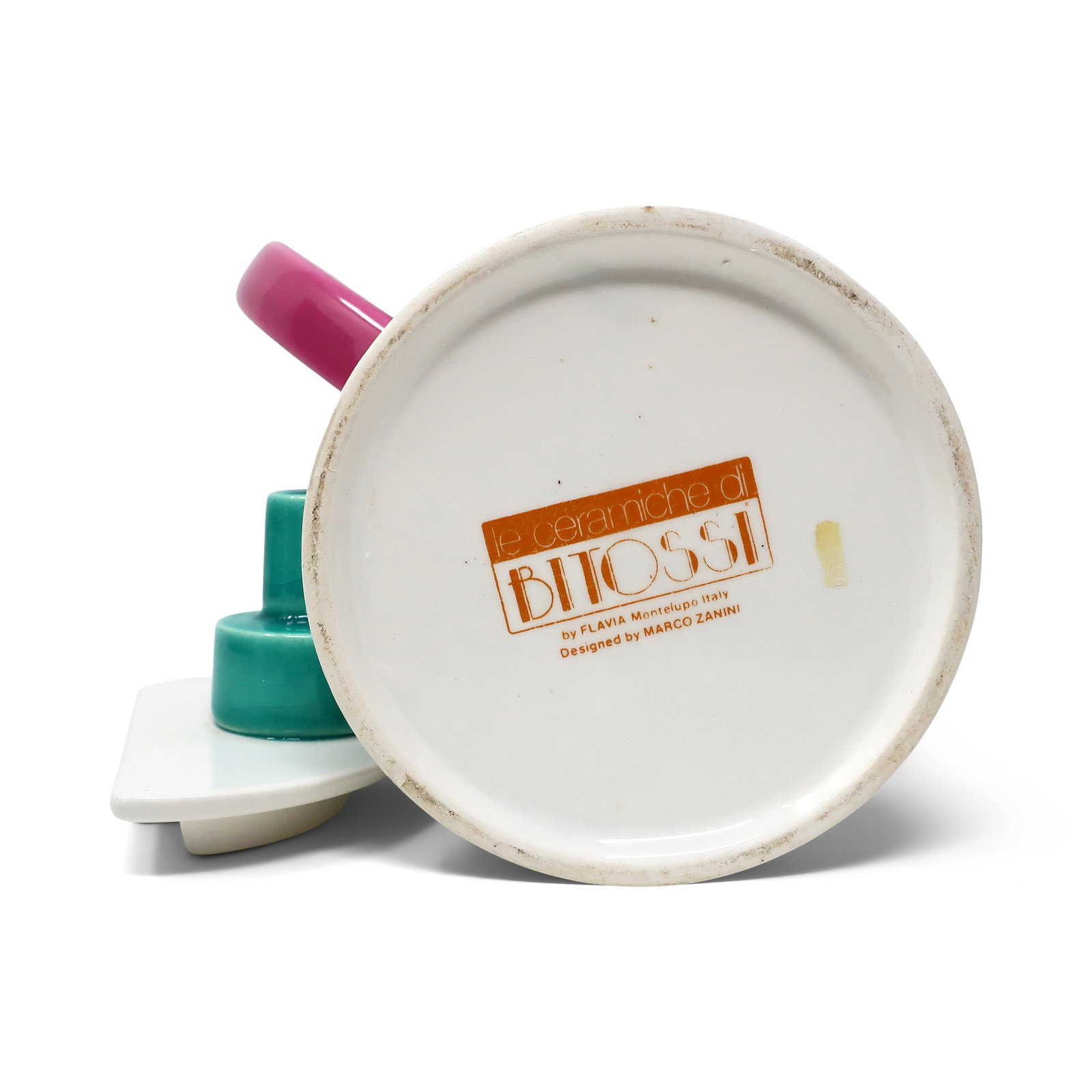 1980s Postmodern Ceramic Tea or Coffee Pot by Marco Zanini for Bitossi - 5