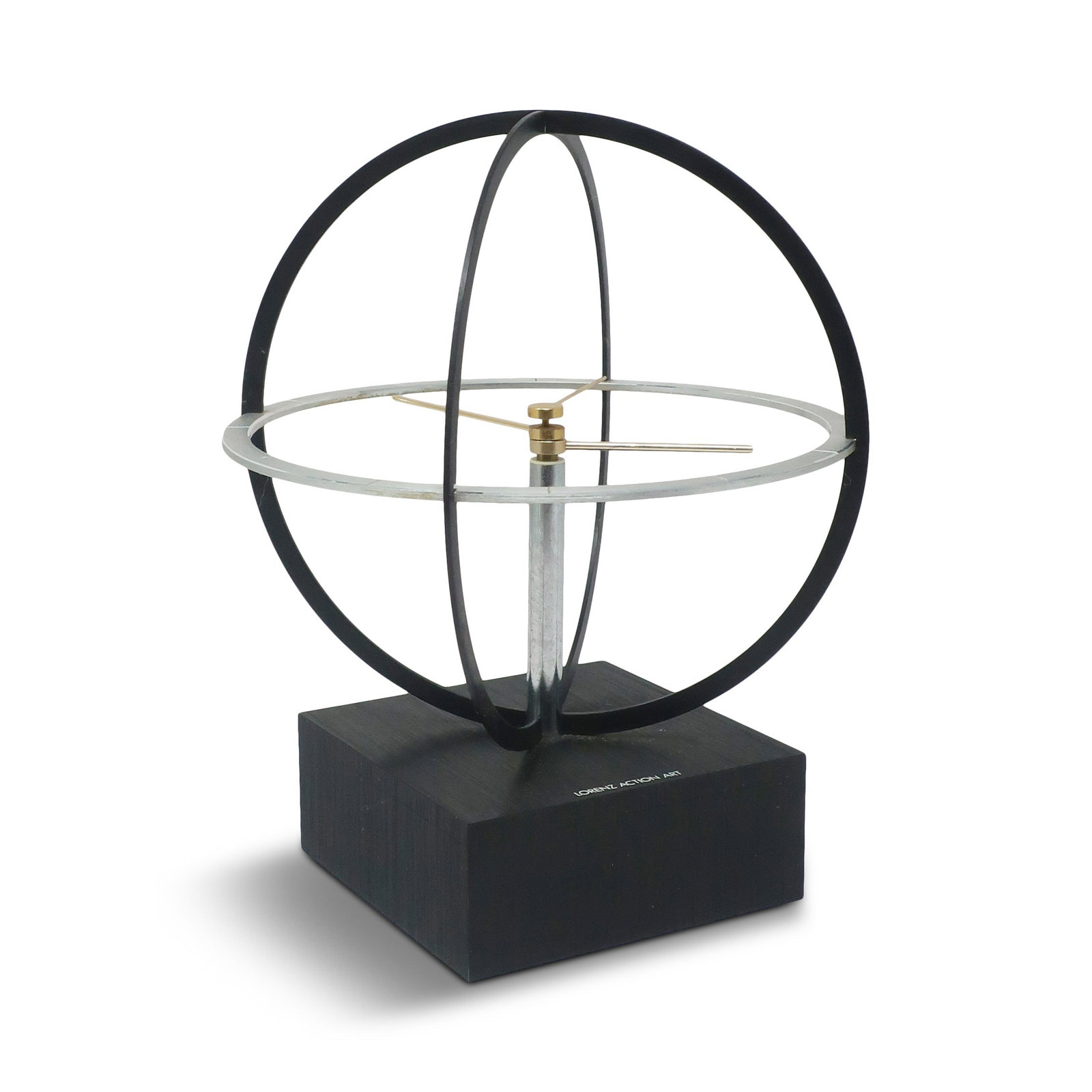Vintage 1980s Lorenz Action Art Table/Wall Clock - 4