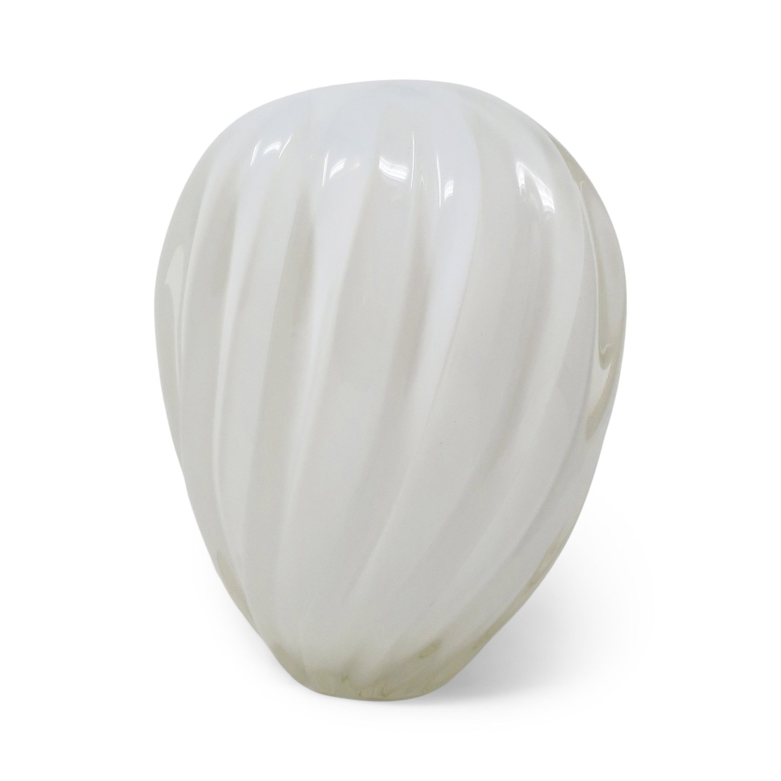 1980s Opalescent Swirl Glass Vase by Larry Laslo for Mikasa - 2