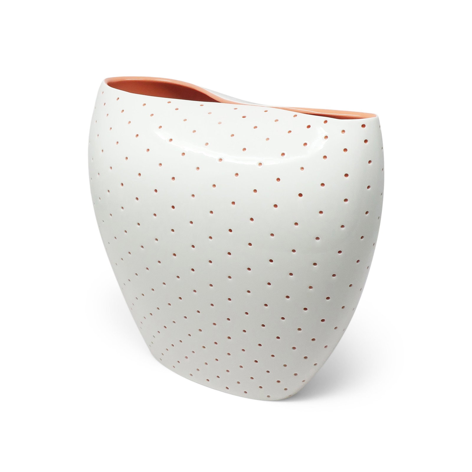 ALDO Porcelain Vase by Studio Fuksas for Alessi (2012): A captivating porcelain vase from the ALDO collection, designed by the acclaimed architectural firm Studio Fuksas for Alessi in 2012. A limited edition piece showcasing the innovative spirit and