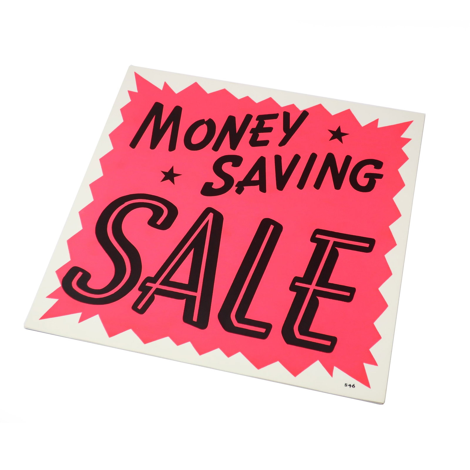 1960s Screen Printed "Money Saving Sale" Trade Sign - 2