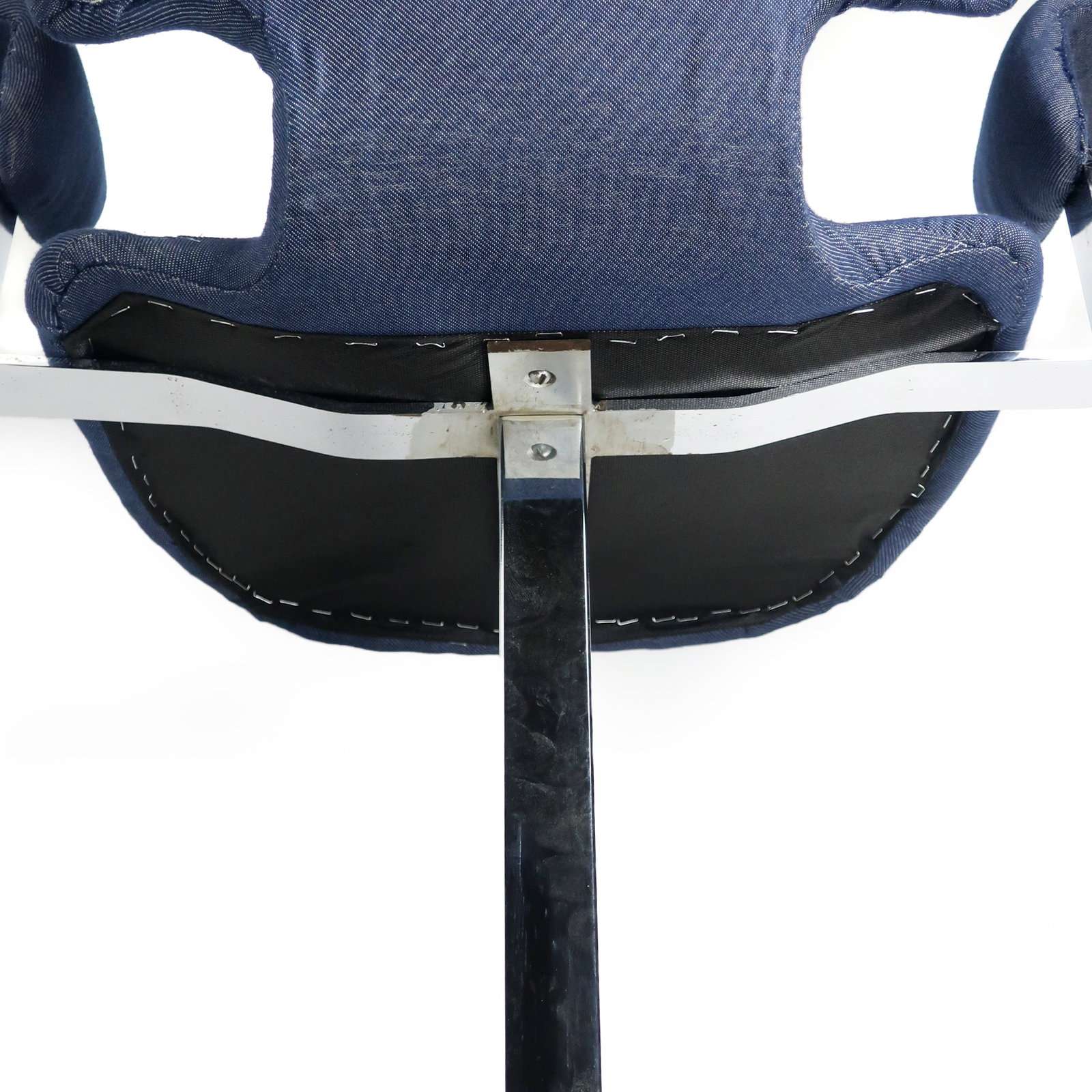 Modernist Chrome Winged Side Chair - 8