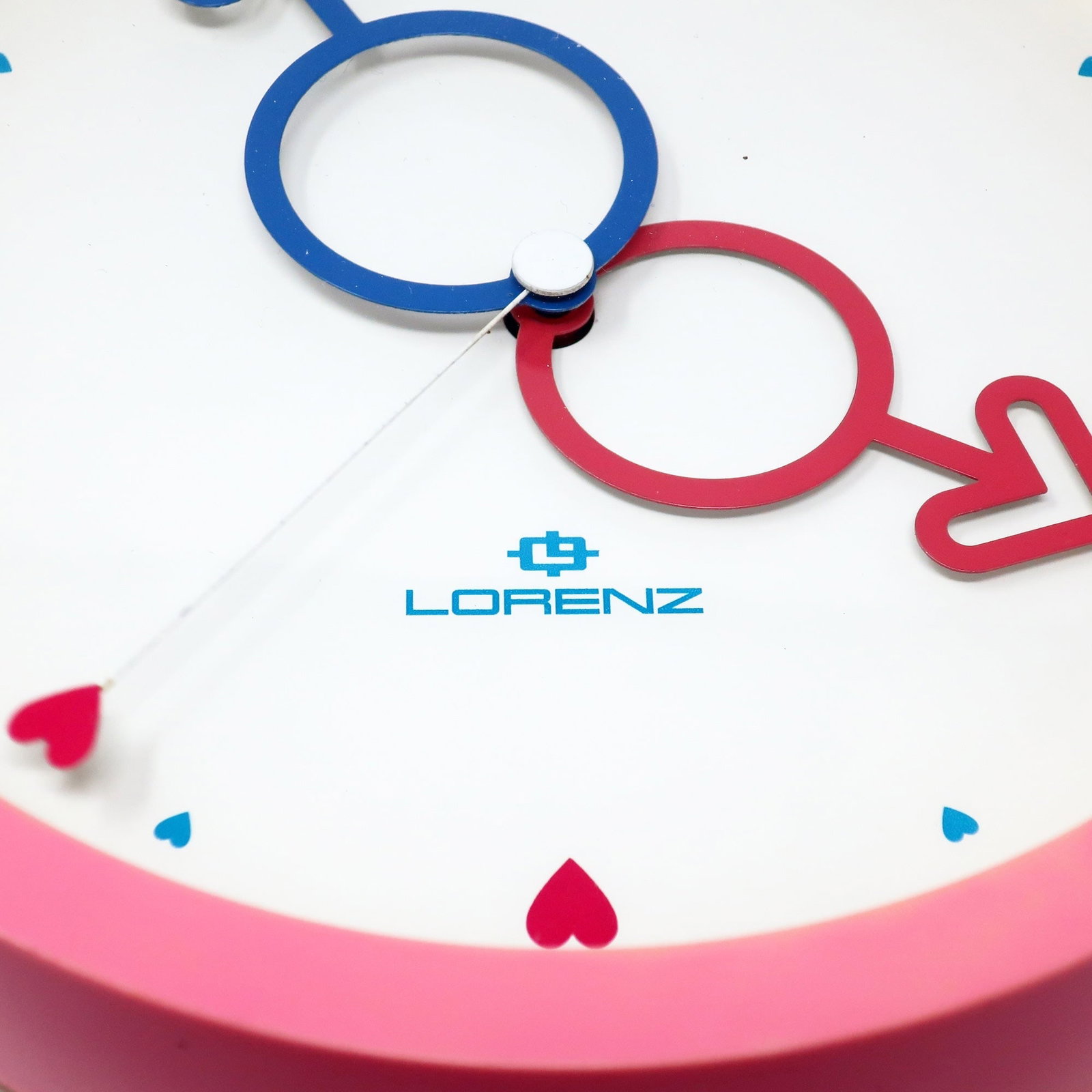 1980s Pink Heart Wall Clock by Lorenz - 4