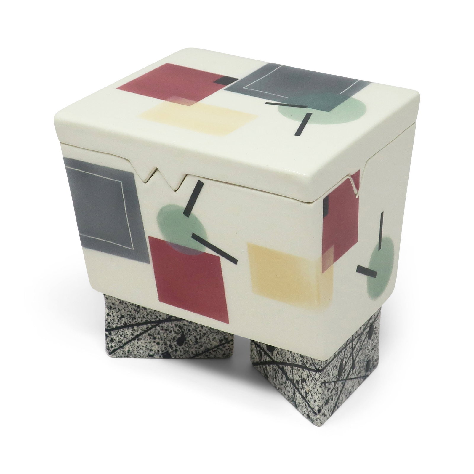 Postmodern Ceramic Box by Rita Duvall (1987) - 3