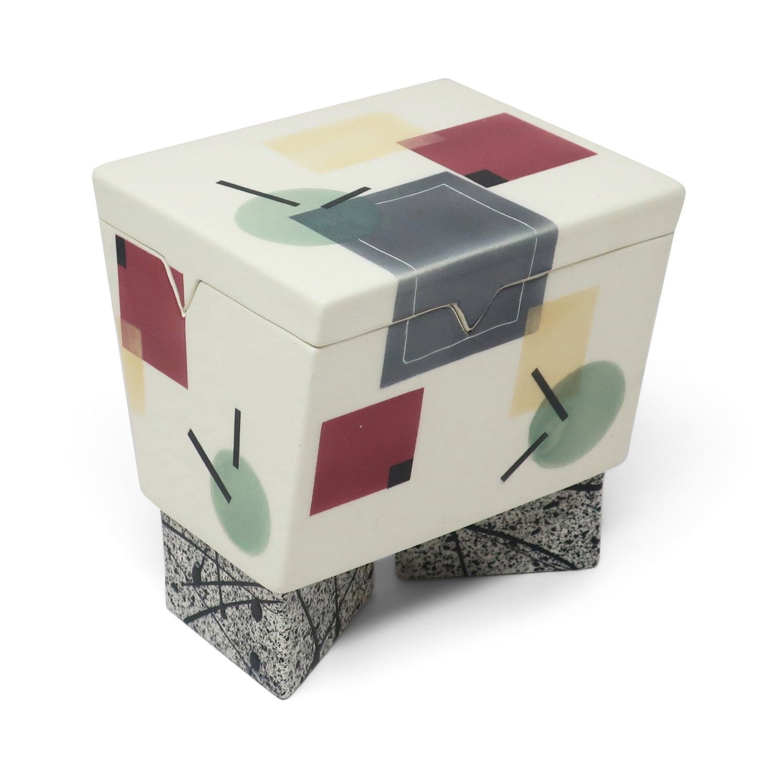 Postmodern Ceramic Box by Rita Duvall (1987) - 5