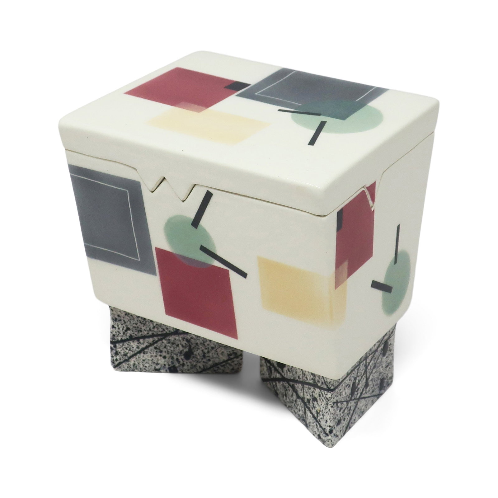 Postmodern Ceramic Box by Rita Duvall (1987) - 7
