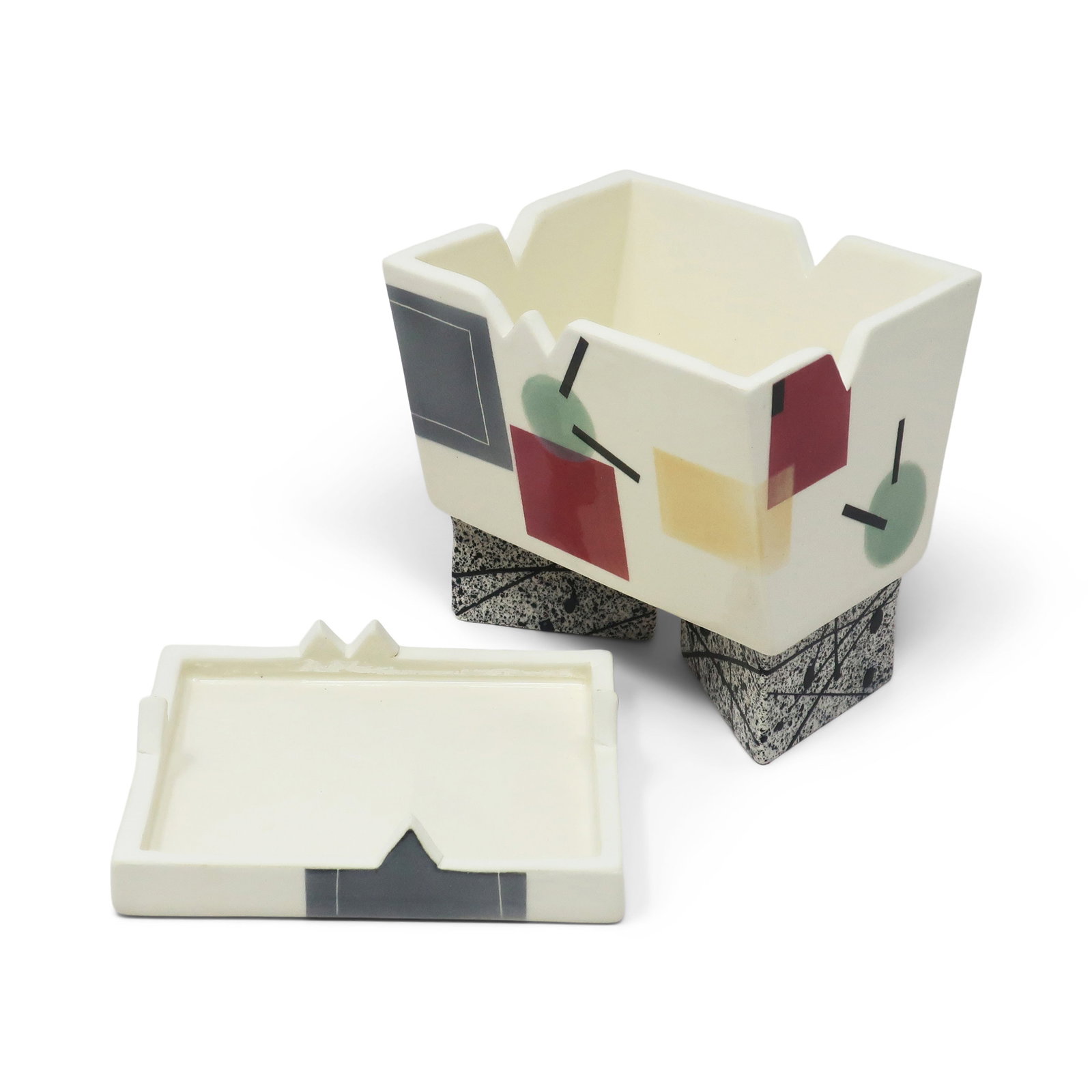 Postmodern Ceramic Box by Rita Duvall (1987) - 8