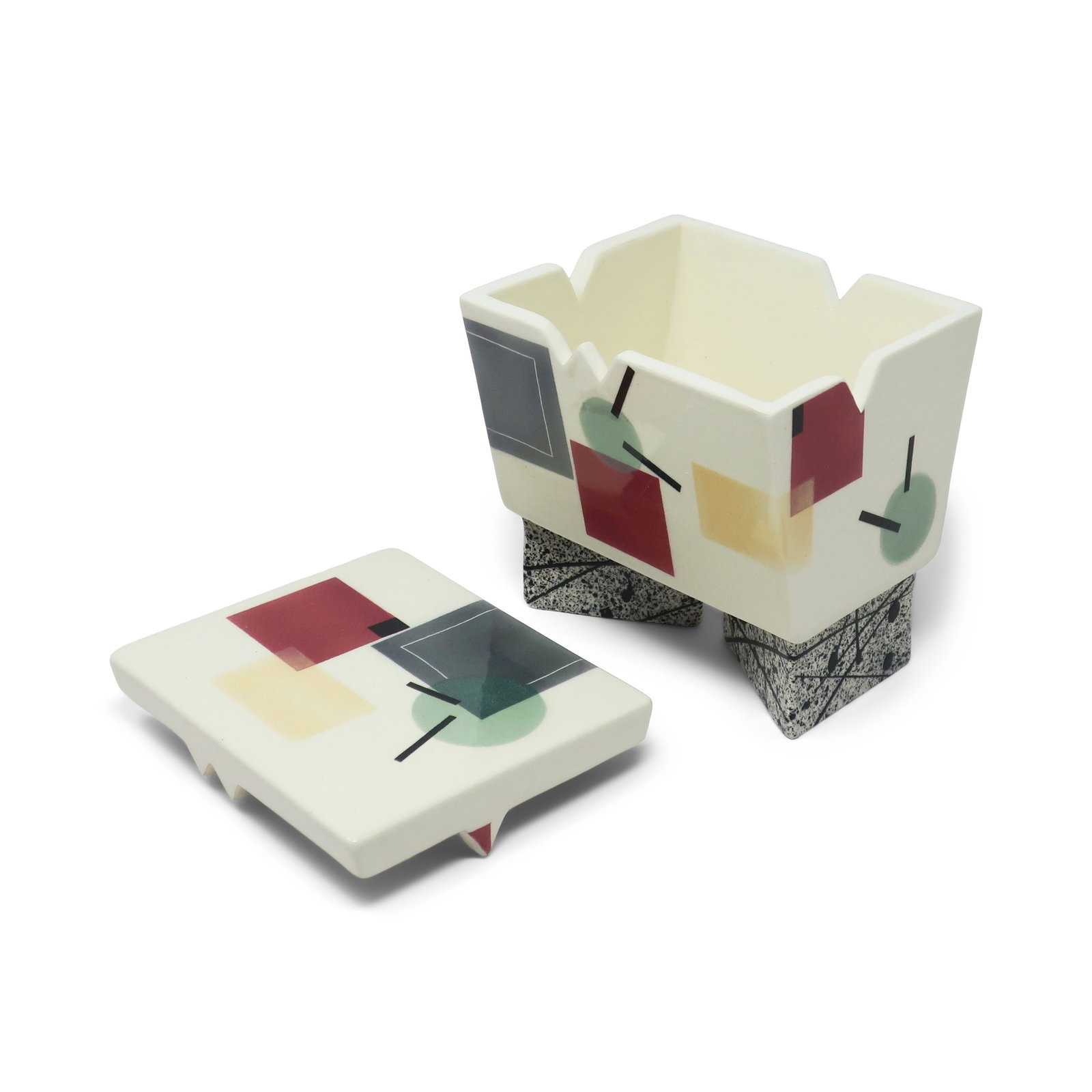 Postmodern Ceramic Box by Rita Duvall (1987) - 9