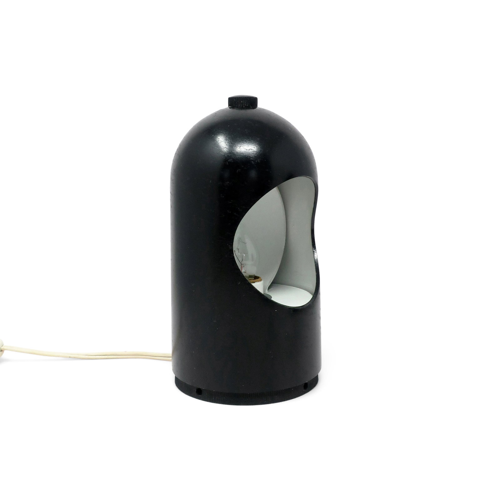 1970s Black Interplay 1 Table Lamp by Lightolier - 2
