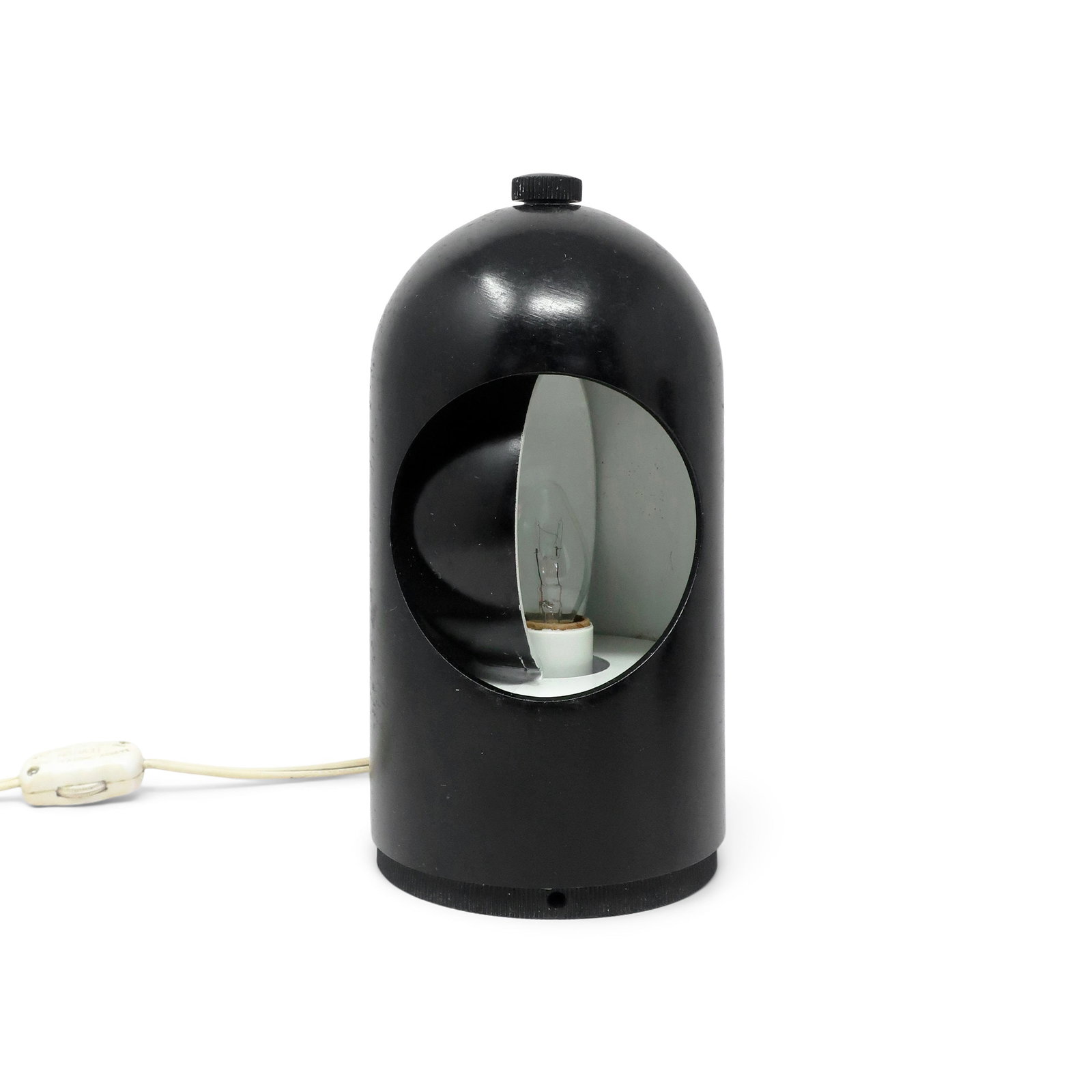 1970s Black Interplay 1 Table Lamp by Lightolier - 4