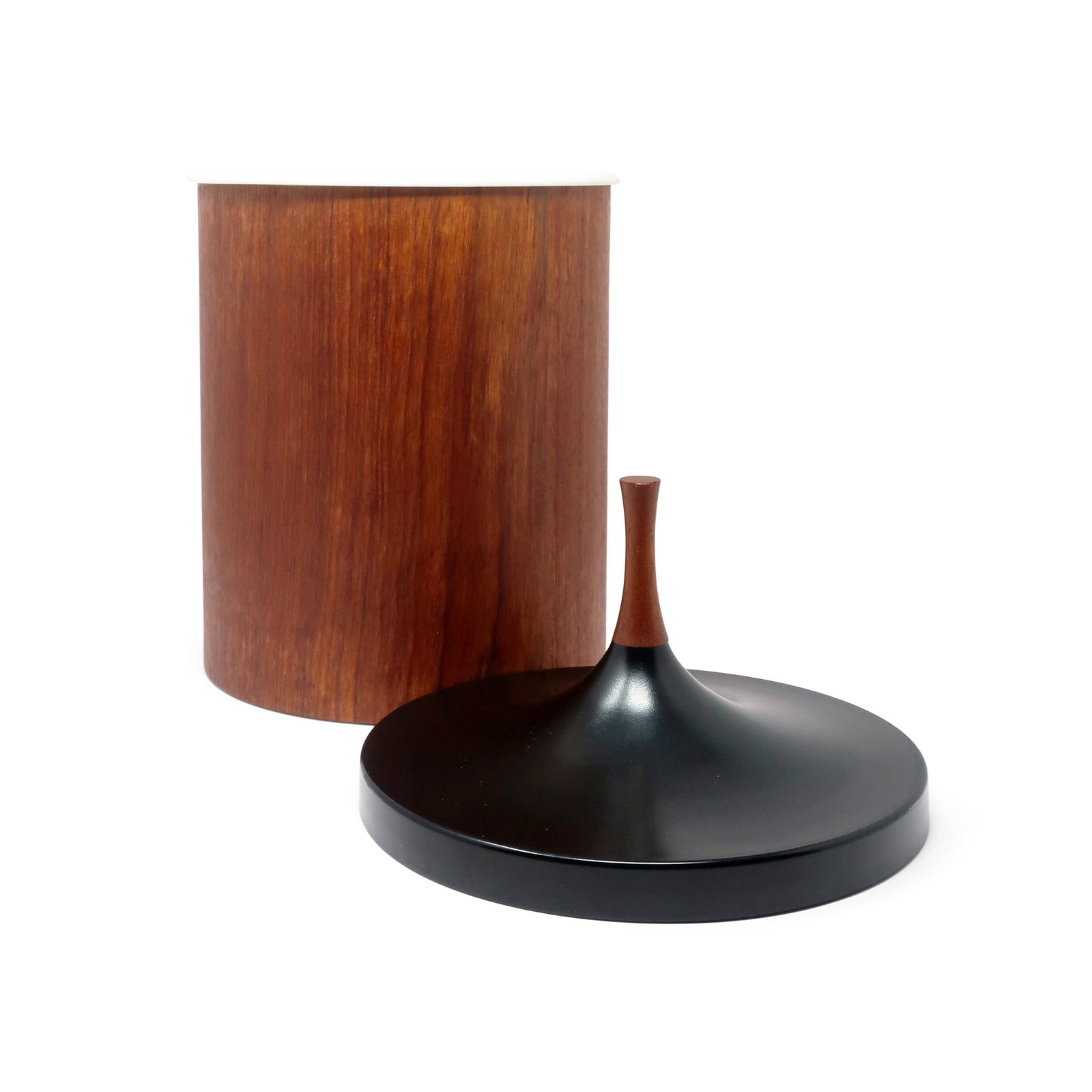 Danish Modern Teak & Plastic Ice Bucket by Laurids Lonborg - 2
