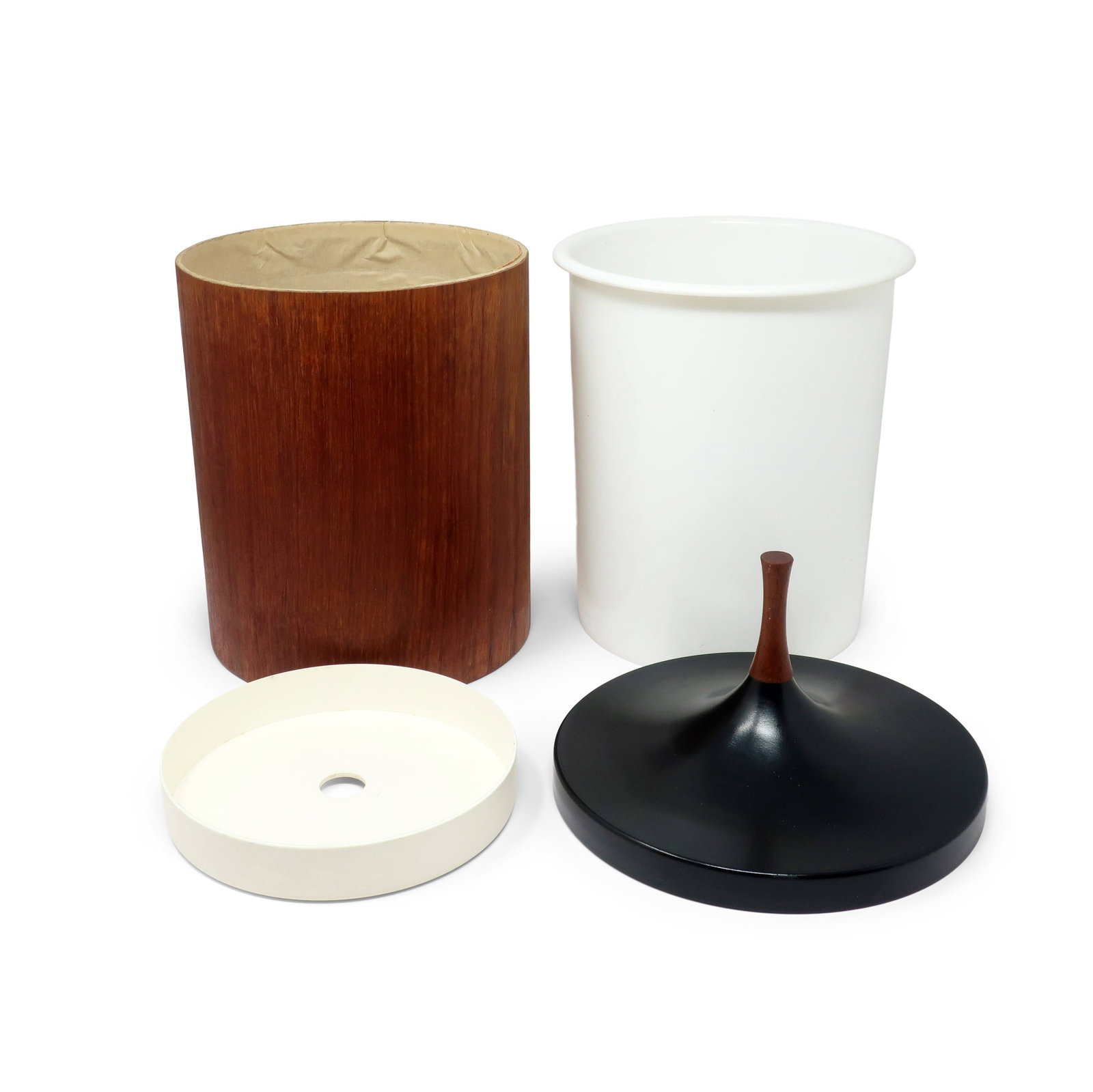 Danish Modern Teak & Plastic Ice Bucket by Laurids Lonborg - 6