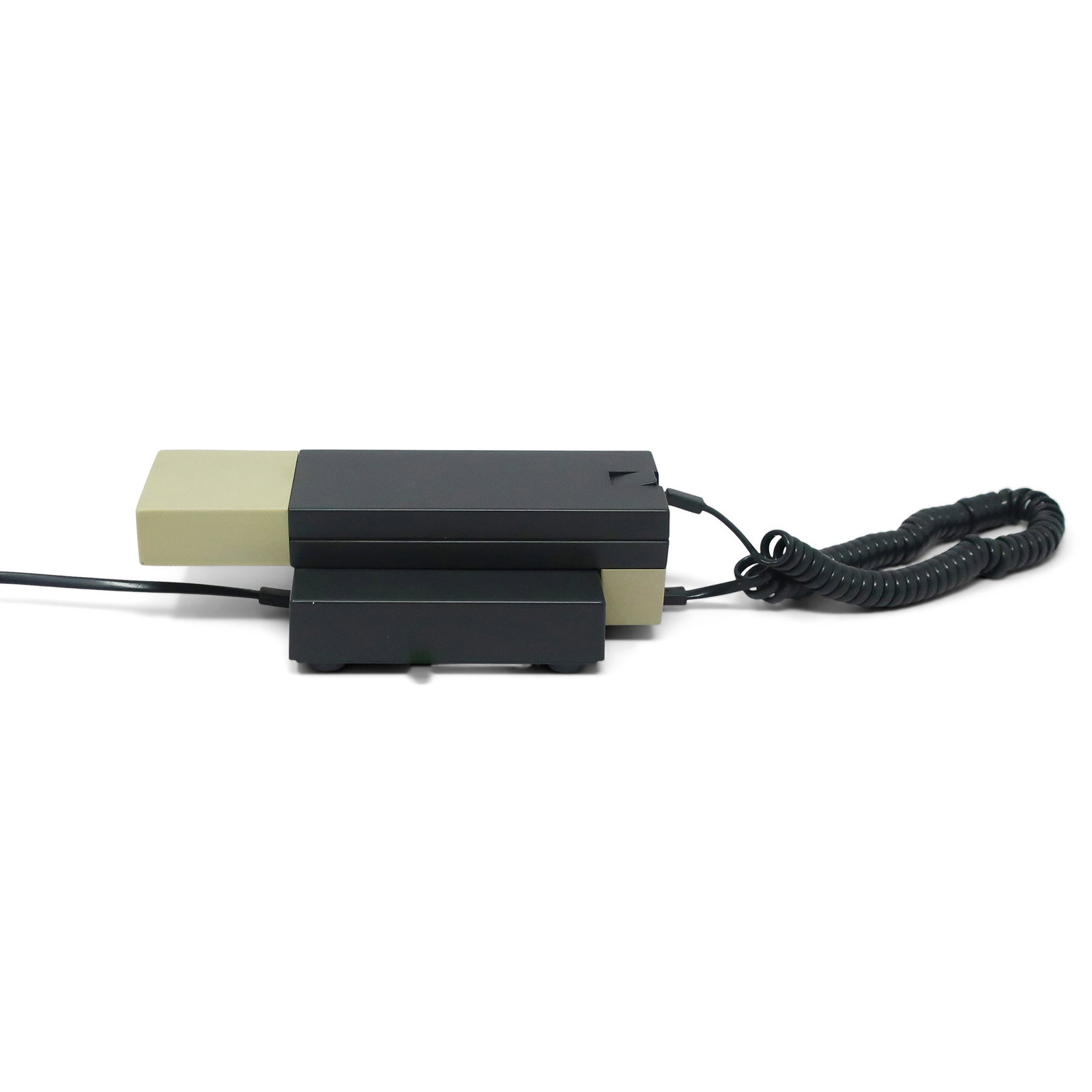 1986 Gray and Black Enorme Telephone by Ettore Sottsass for Enorme - 3