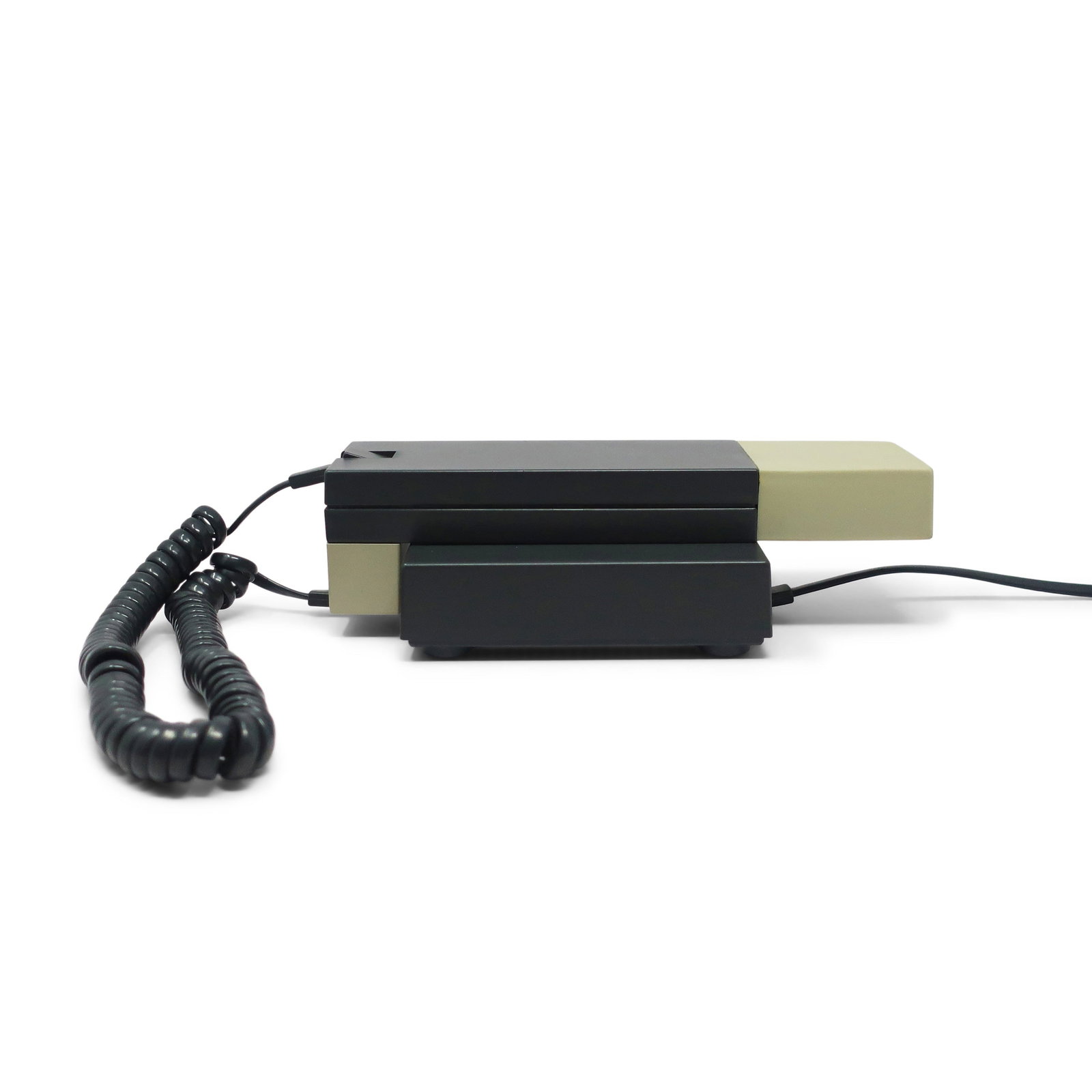 1986 Gray and Black Enorme Telephone by Ettore Sottsass for Enorme - 4