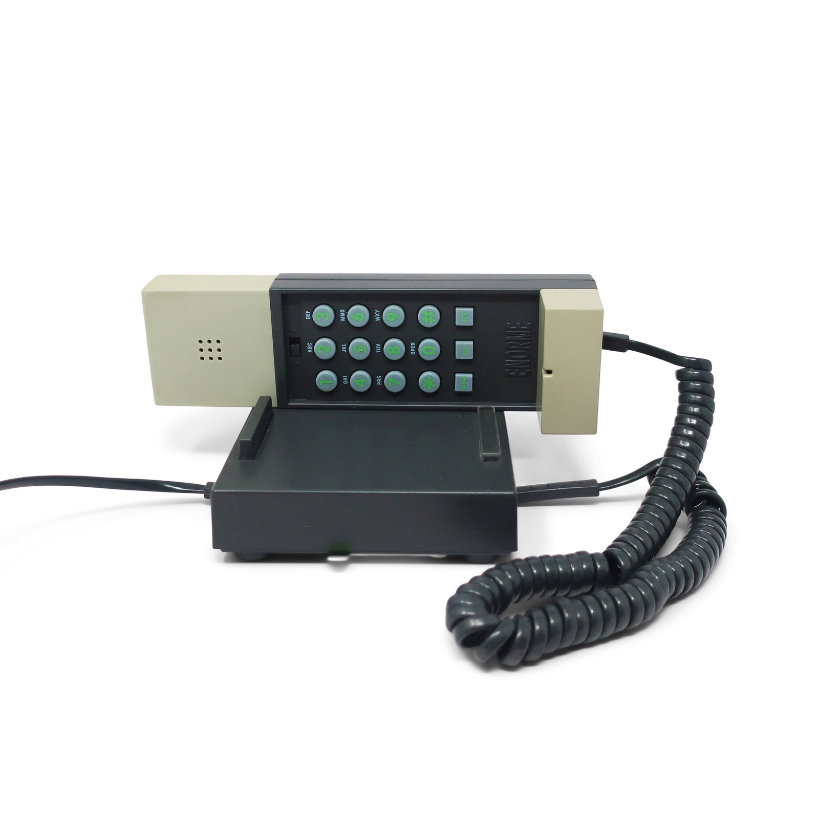 1986 Gray and Black Enorme Telephone by Ettore Sottsass for Enorme - 5