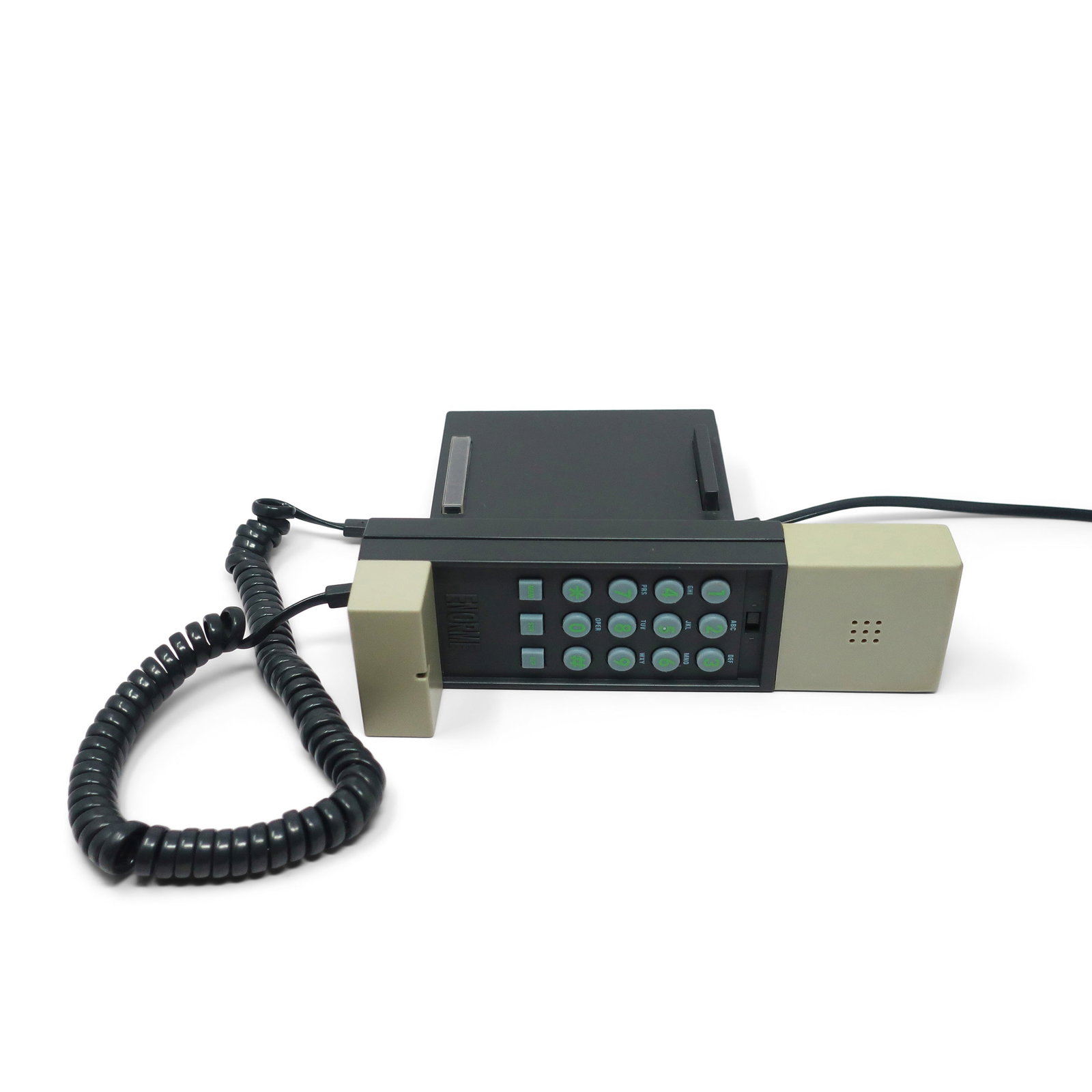 1986 Gray and Black Enorme Telephone by Ettore Sottsass for Enorme - 6
