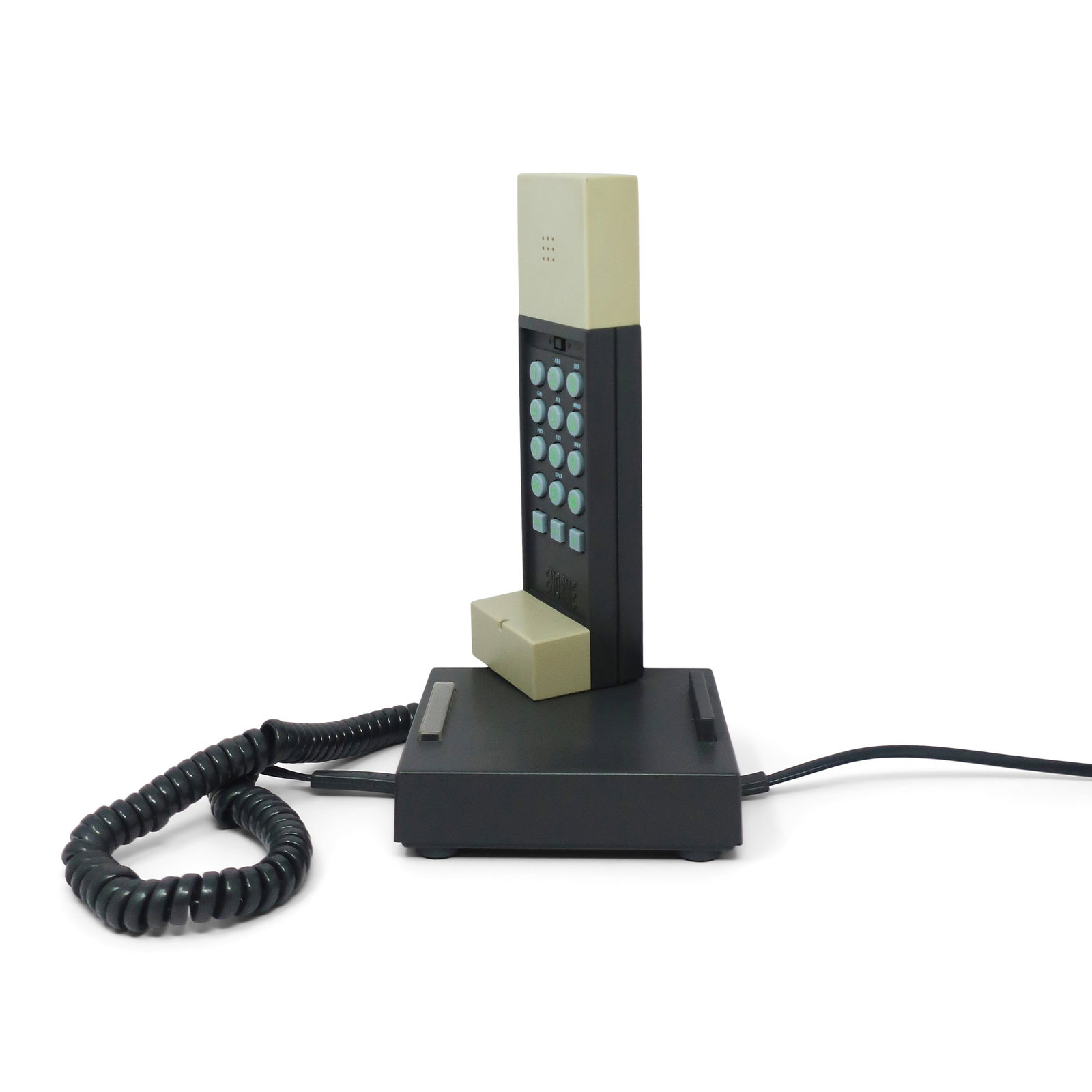 1986 Gray and Black Enorme Telephone by Ettore Sottsass for Enorme - 7